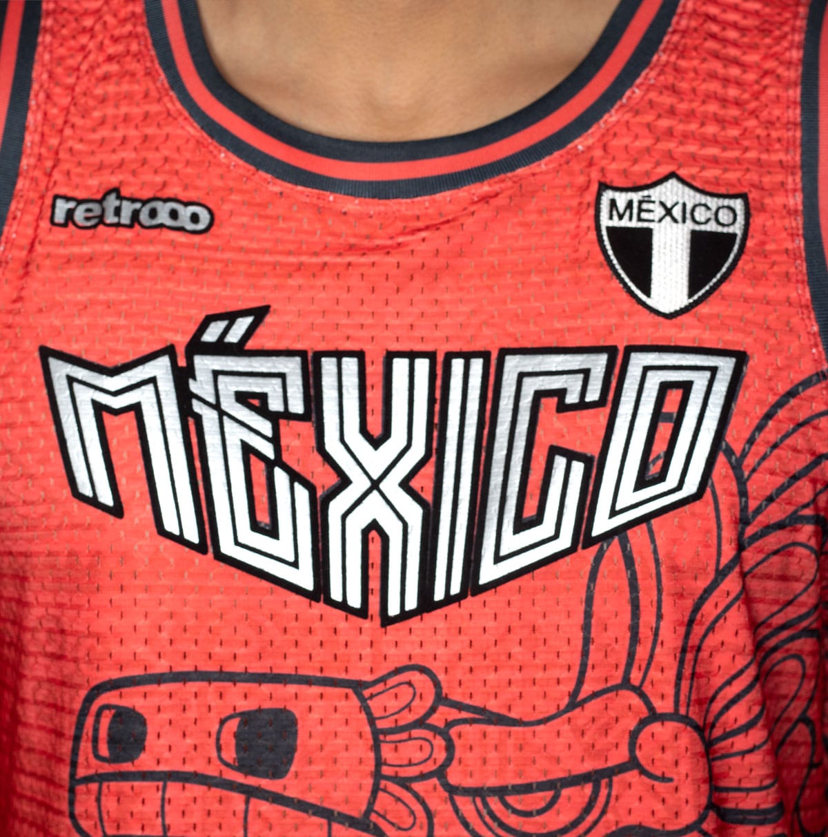 Retroooclothes Jersey Jersey Quetzalcoatl México - Edición Patria Ancestral | Basketball Nacional