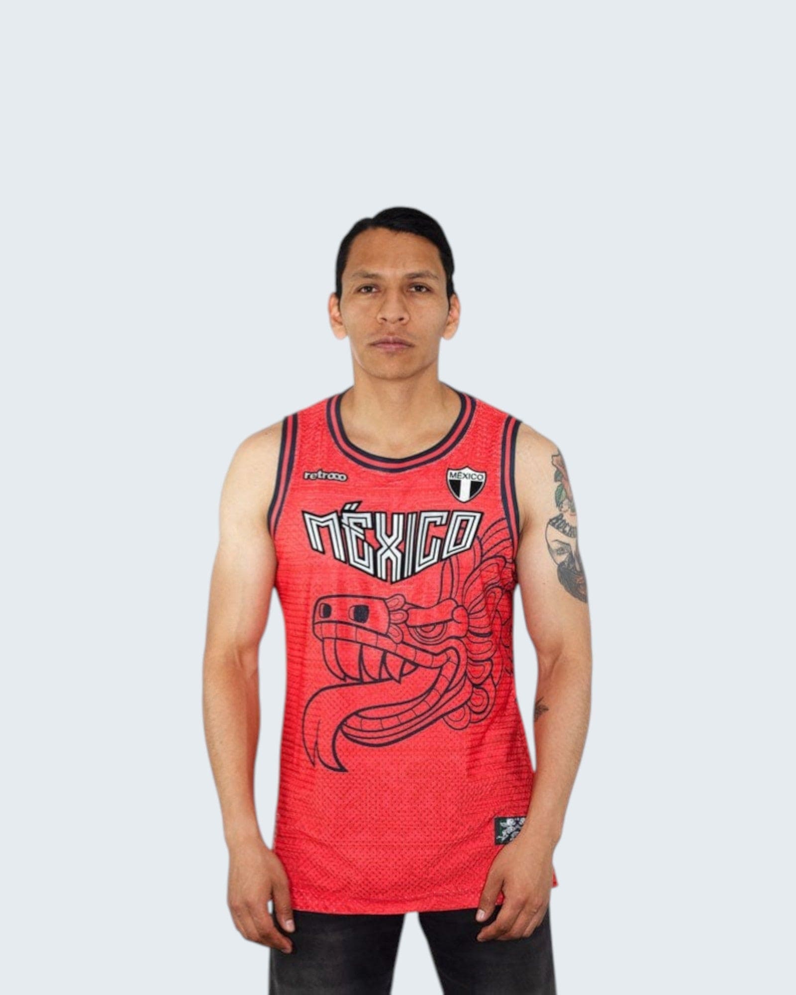 Retroooclothes Jersey Jersey Quetzalcoatl México - Edición Patria Ancestral | Basketball Nacional