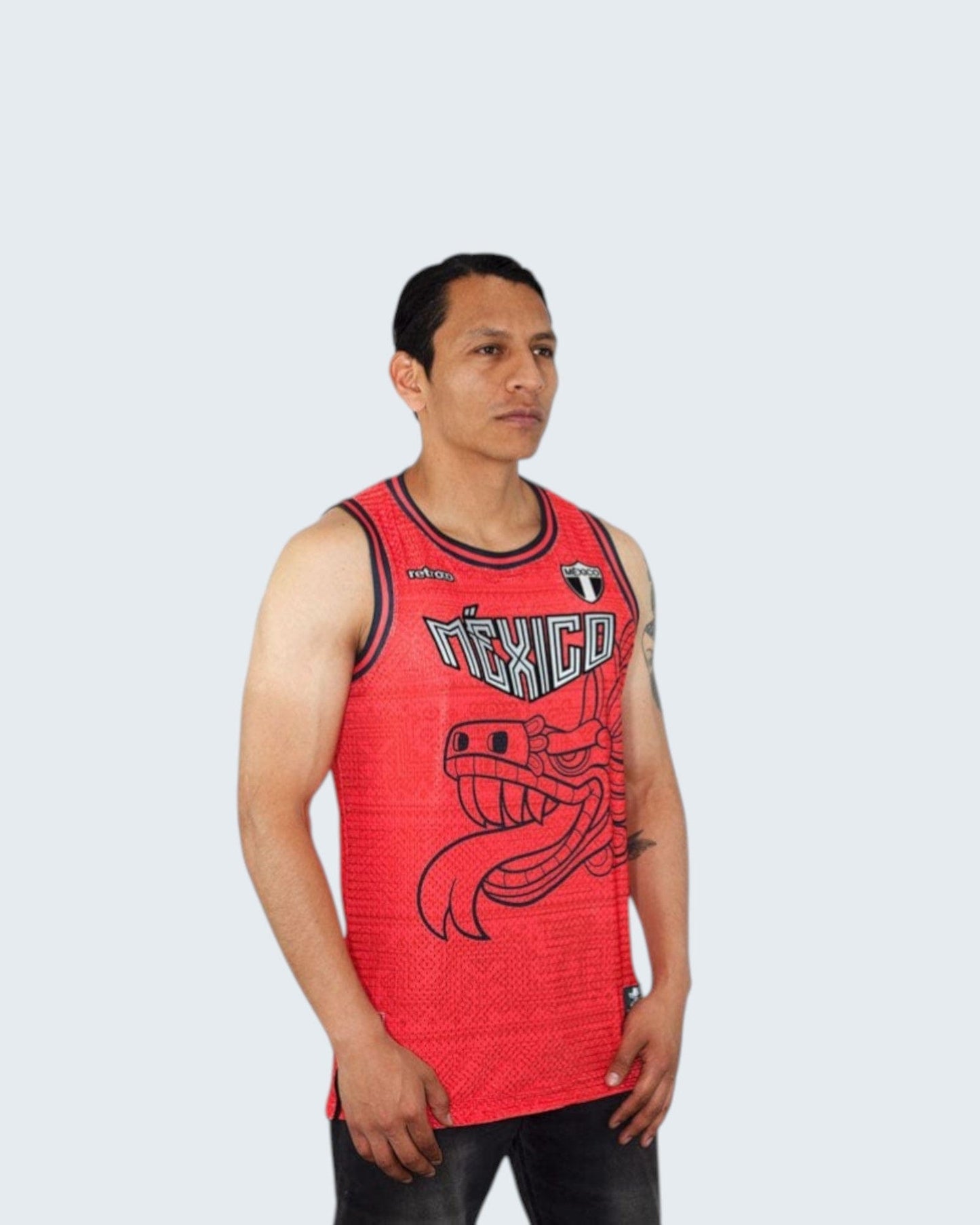 Retroooclothes Jersey Jersey Quetzalcoatl México - Edición Patria Ancestral | Basketball Nacional