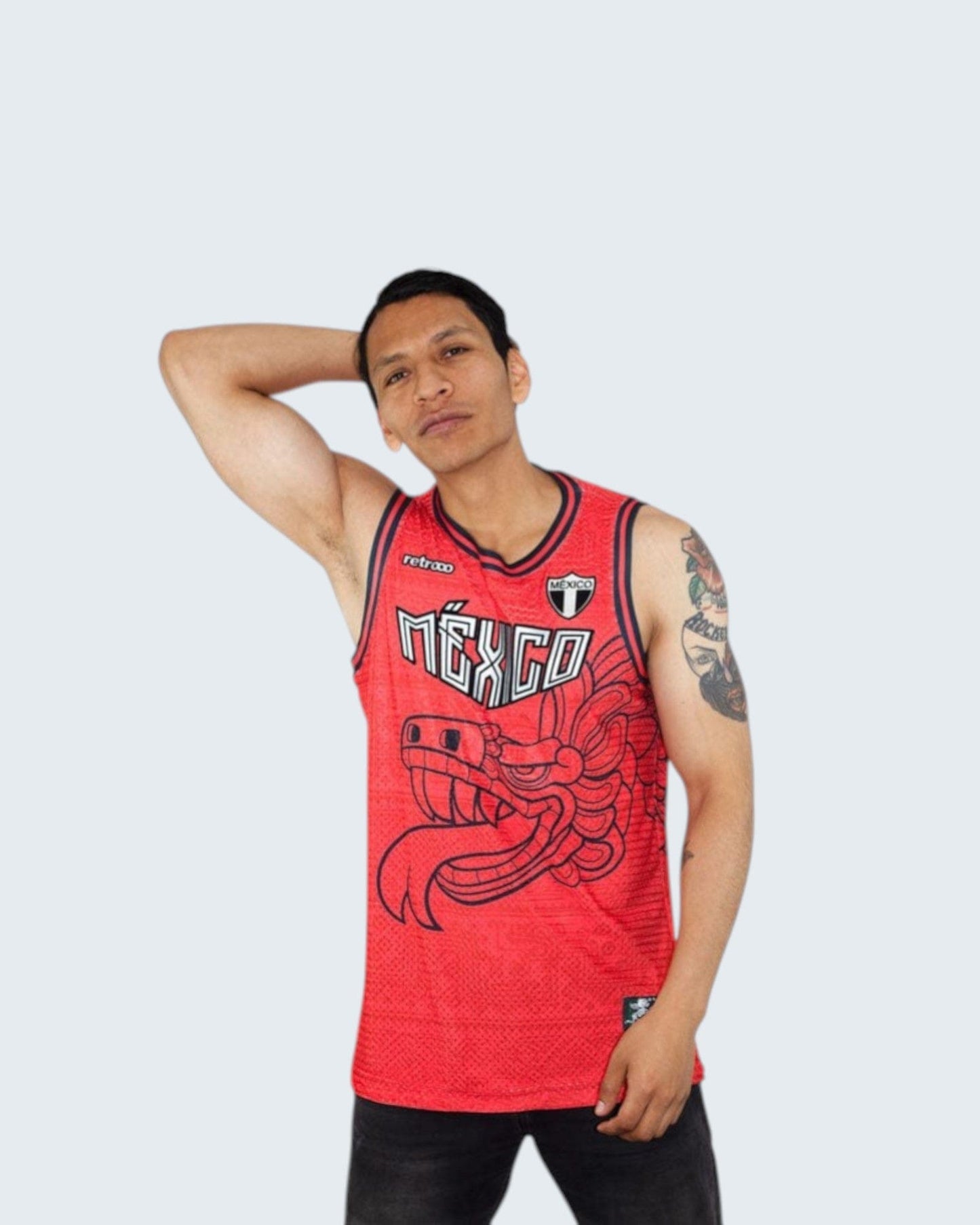 Retroooclothes Jersey Jersey Quetzalcoatl México - Edición Patria Ancestral | Basketball Nacional