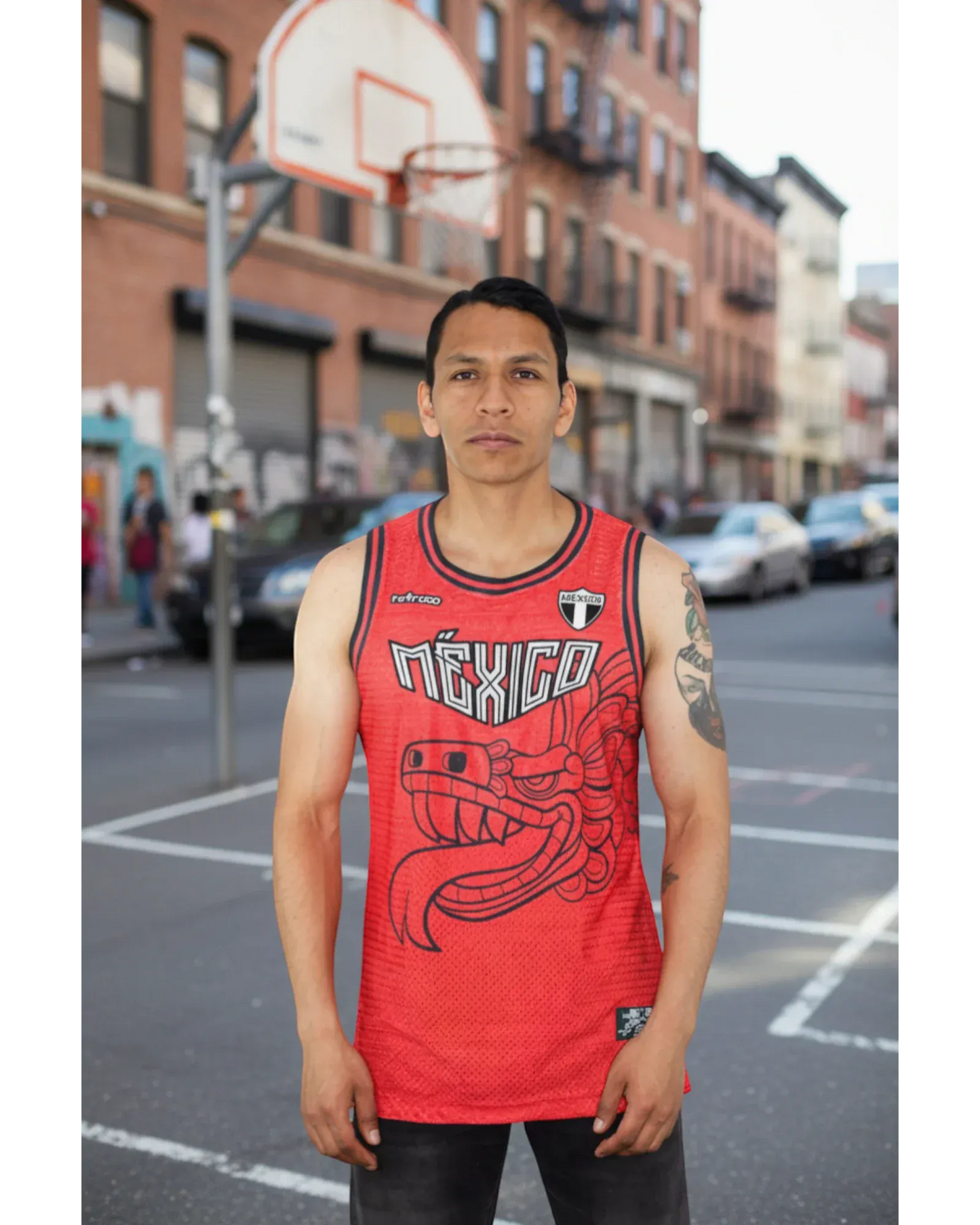 Retroooclothes Jersey Jersey Quetzalcoatl México - Edición Patria Ancestral | Basketball Nacional