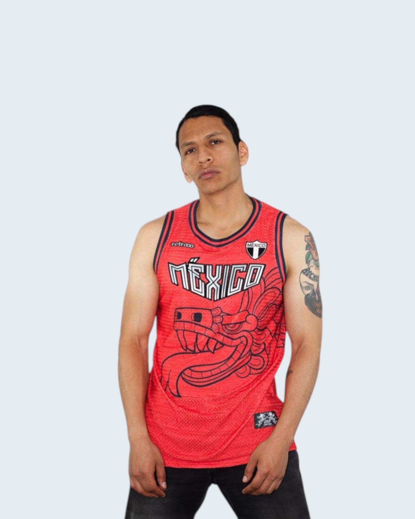 Retroooclothes Jersey Jersey Quetzalcoatl México - Edición Patria Ancestral | Basketball Nacional