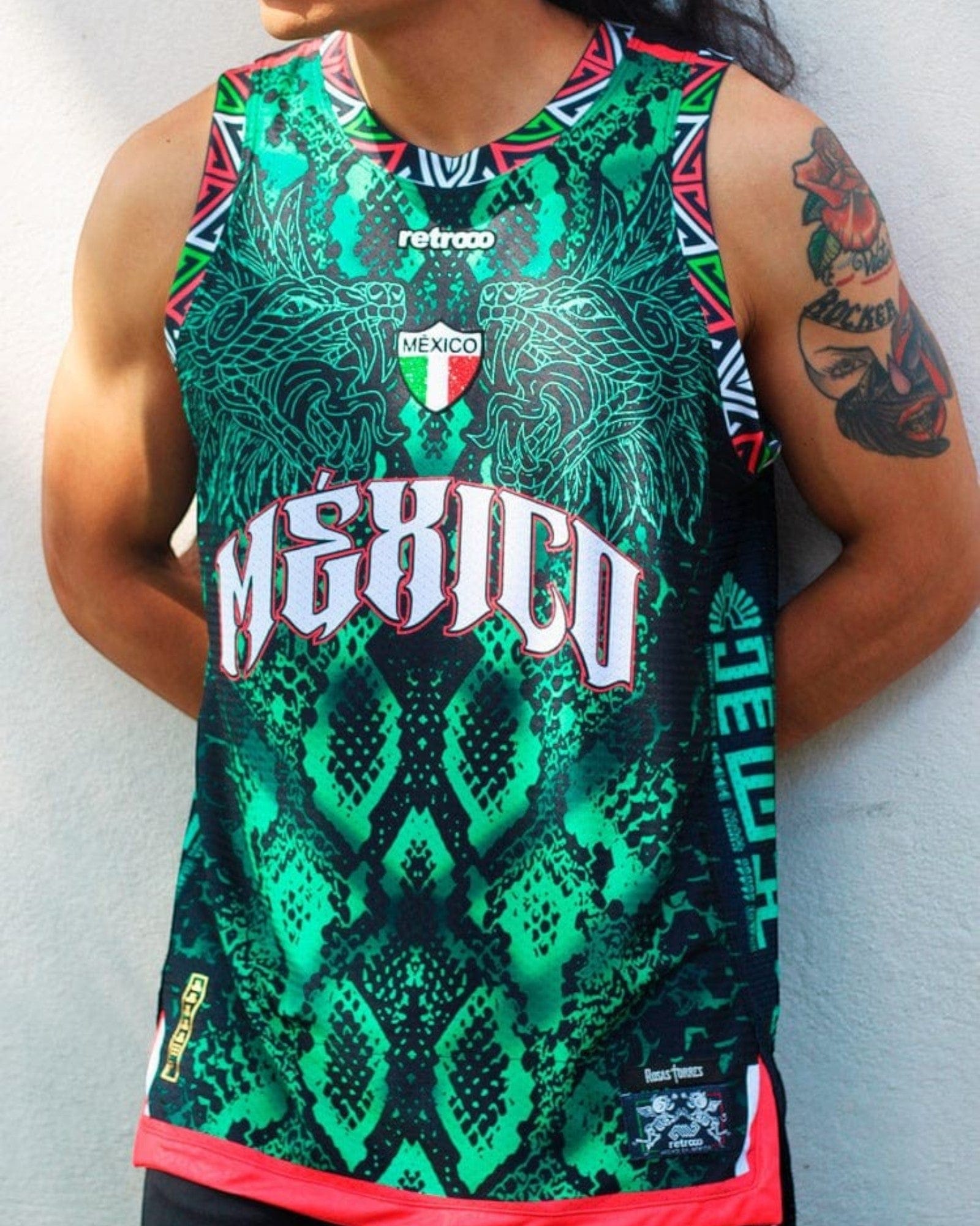 Retroooclothes Jersey Jersey Quetzalcoatl Venom - Basketball Premium | Mitología Urbana