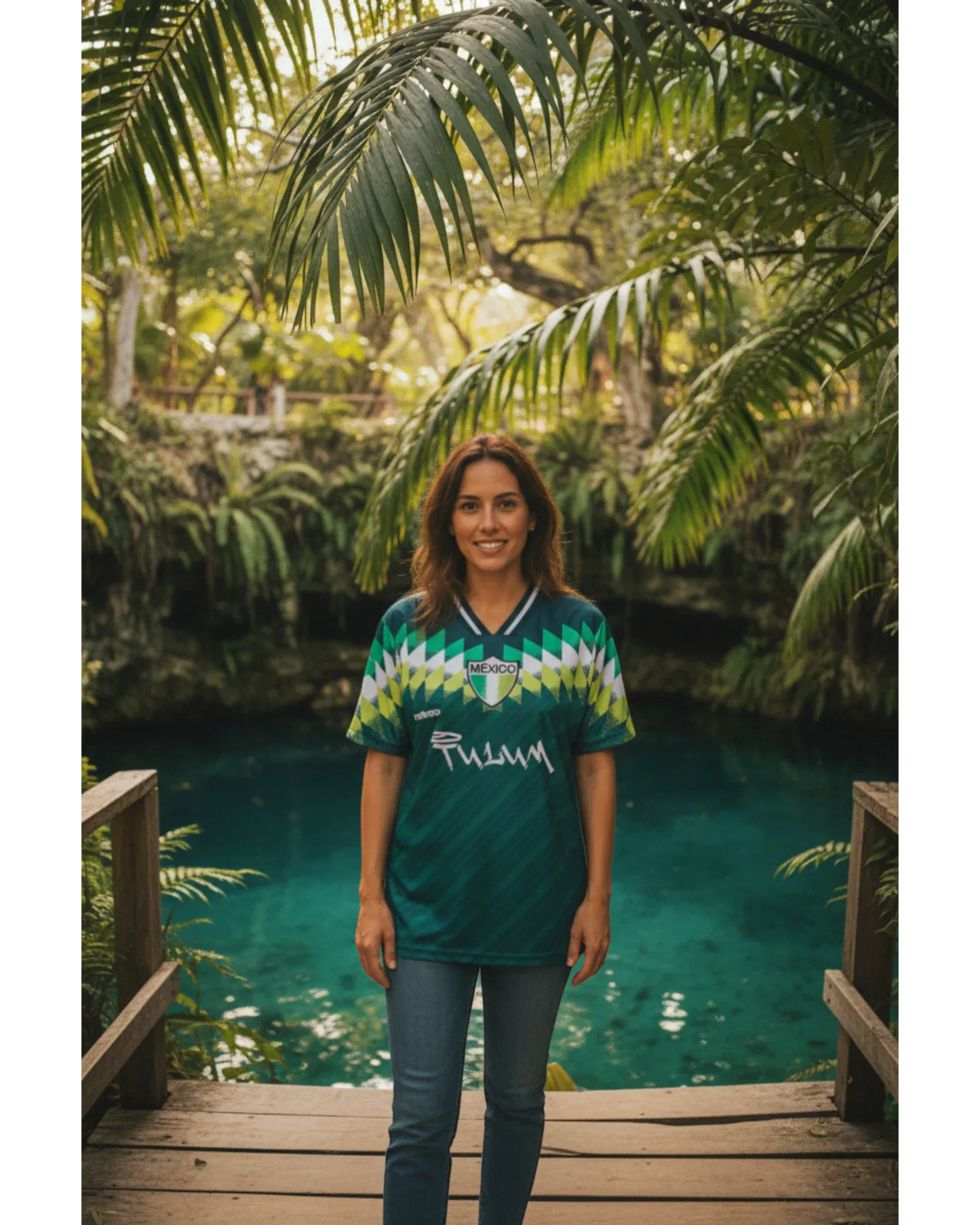 Retroooclothes Jersey Jersey Retro 90s Cenotes Tulum - Edición Aguas Sagradas | Magia Acuática Noventera