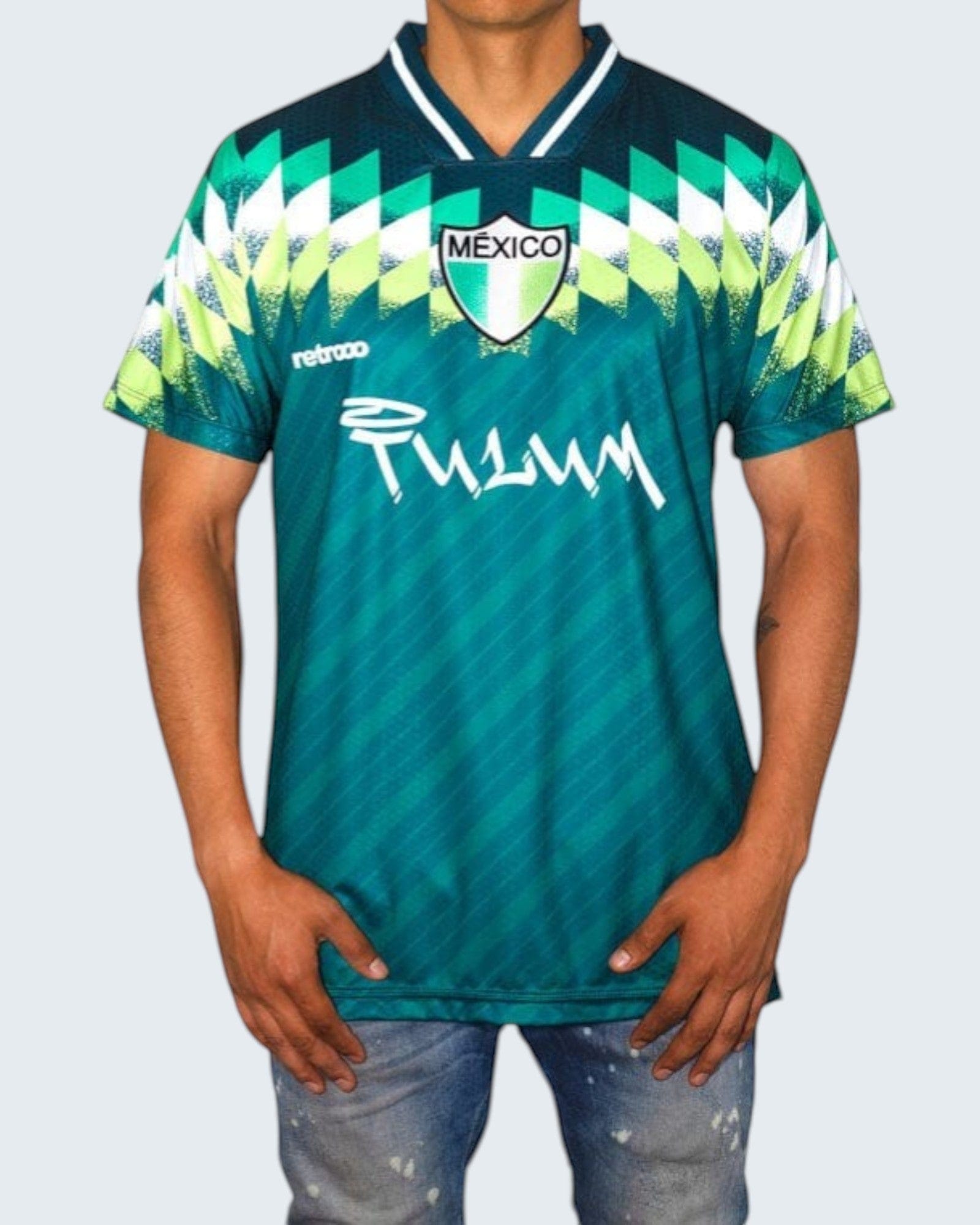 Retroooclothes Jersey Jersey Retro 90s Cenotes Tulum - Edición Aguas Sagradas | Magia Acuática Noventera