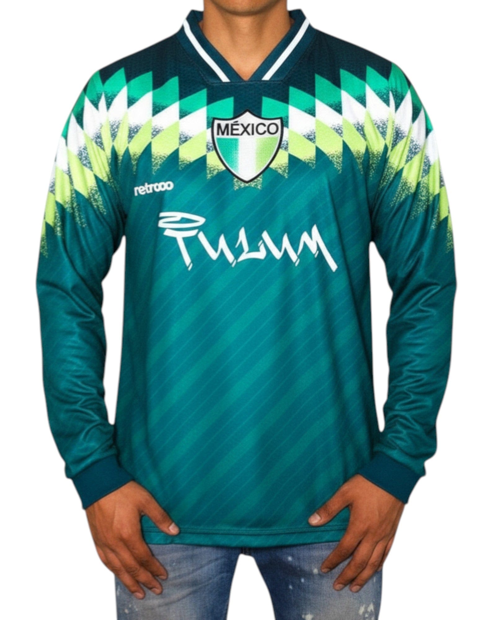 Retroooclothes Jersey Jersey Retro 90s Cenotes Tulum - Edición Aguas Sagradas | Magia Acuática Noventera