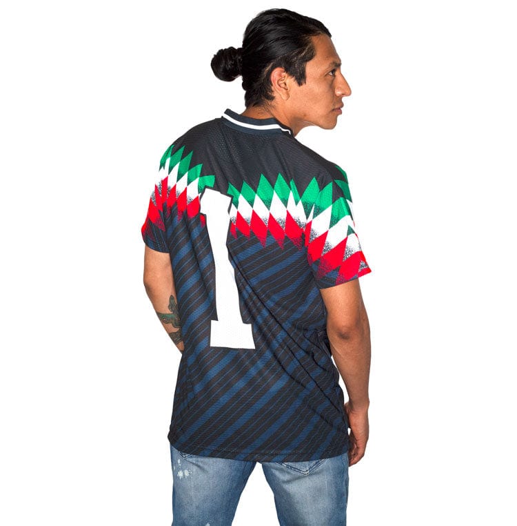 Retroooclothes Jersey Jersey Retro 90s Obsidiana Neon - Edición Elegancia Eléctrica | Contraste Perfecto