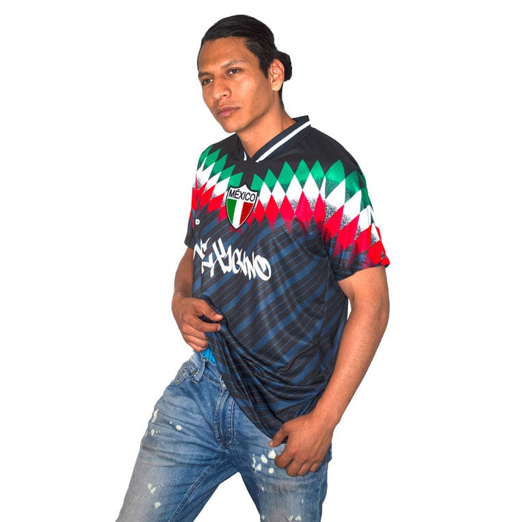 Retroooclothes Jersey Jersey Retro 90s Obsidiana Neon - Edición Elegancia Eléctrica | Contraste Perfecto