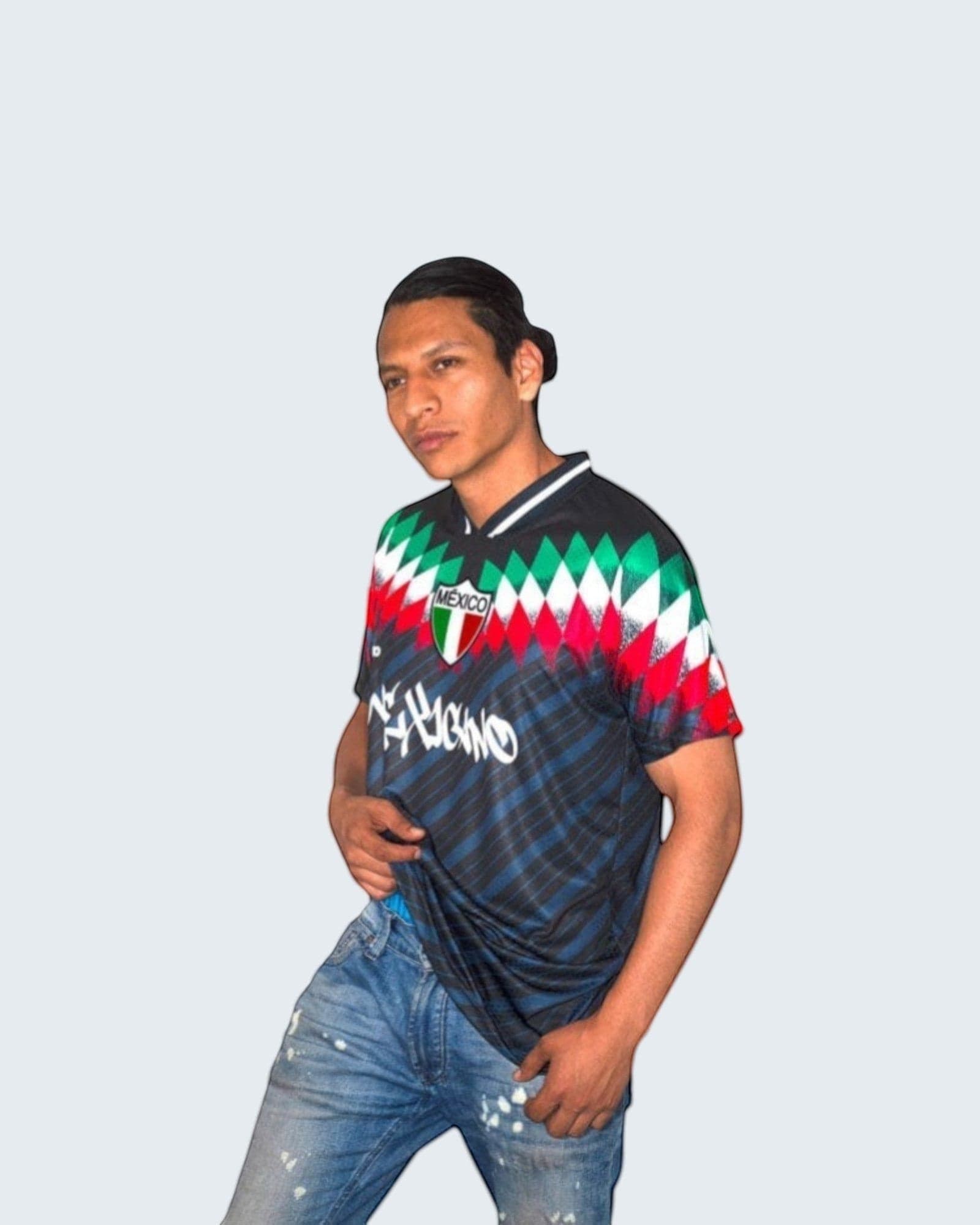 Retroooclothes Jersey Jersey Retro 90s Obsidiana Neon - Edición Elegancia Eléctrica | Contraste Perfecto