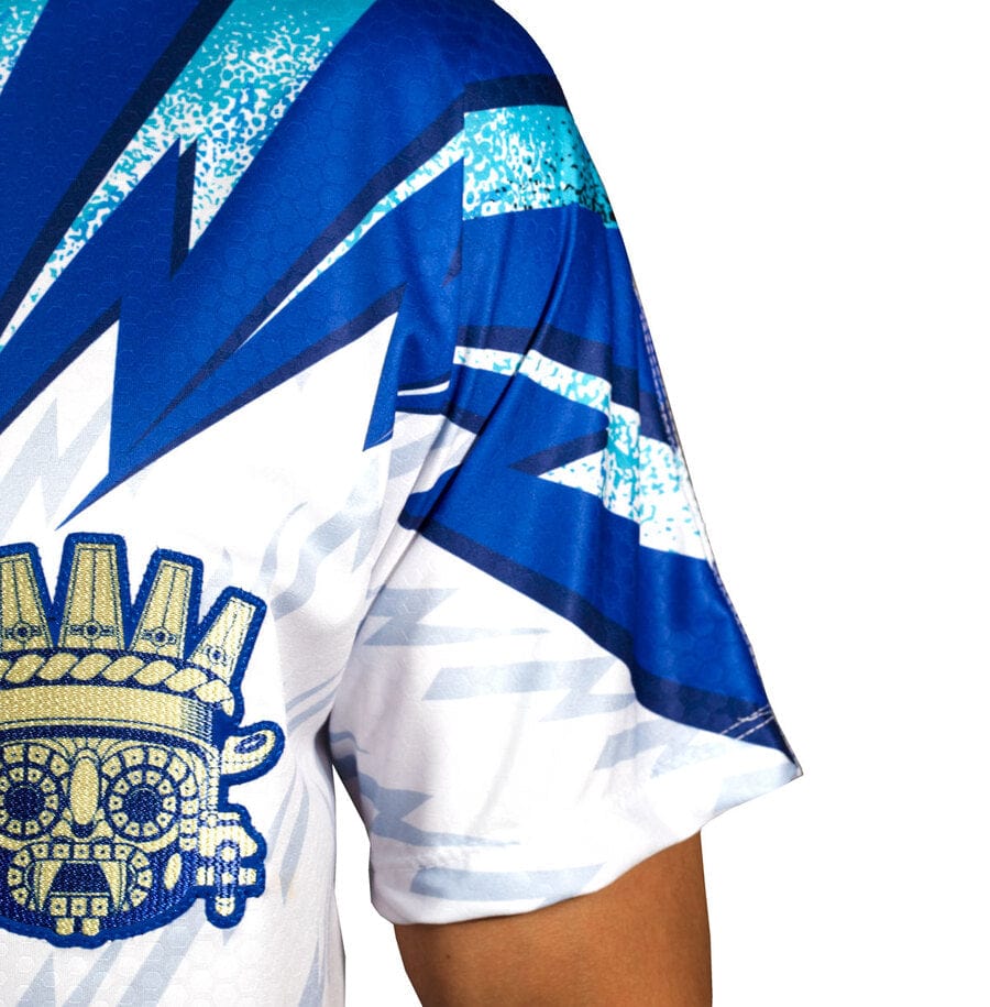 Retroooclothes Jersey Jersey Retro 90s Tláloc - Edición Nostalgia Azul | Viaje en el Tiempo