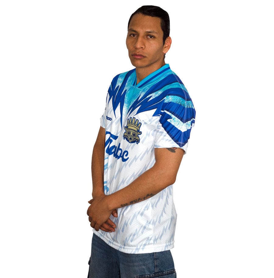 Retroooclothes Jersey Jersey Retro 90s Tláloc - Edición Nostalgia Azul | Viaje en el Tiempo
