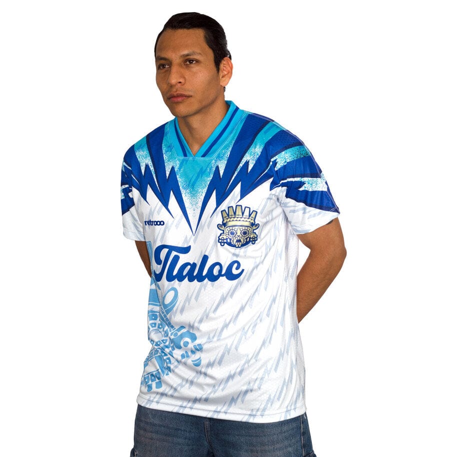 Retroooclothes Jersey Jersey Retro 90s Tláloc - Edición Nostalgia Azul | Viaje en el Tiempo