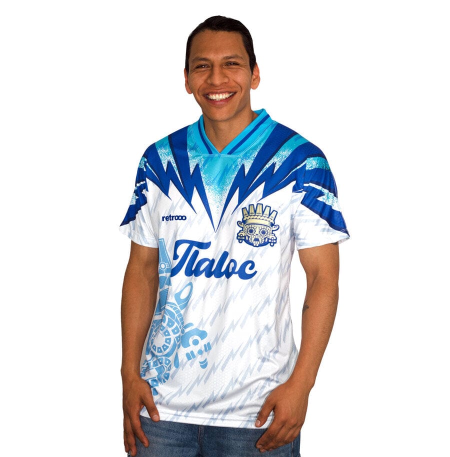Retroooclothes Jersey Jersey Retro 90s Tláloc - Edición Nostalgia Azul | Viaje en el Tiempo