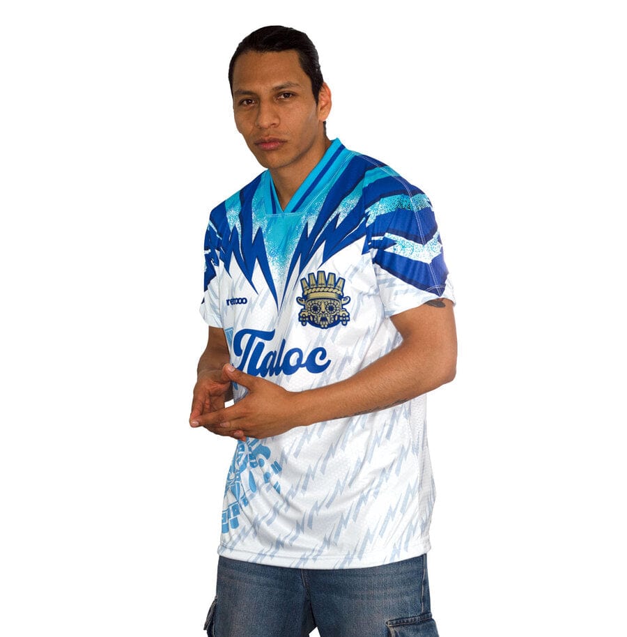 Retroooclothes Jersey Jersey Retro 90s Tláloc - Edición Nostalgia Azul | Viaje en el Tiempo