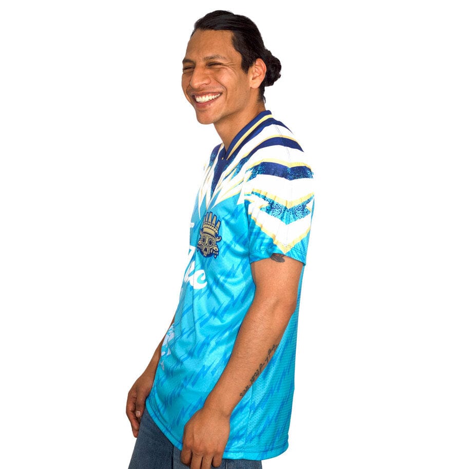 Retroooclothes Jersey Jersey Retro 90s Tláloc - Edición Nostalgia Azul | Viaje en el Tiempo