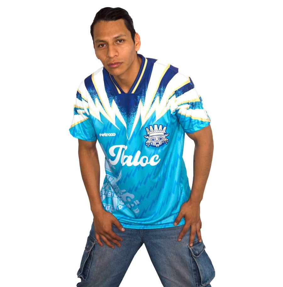 Retroooclothes Jersey Jersey Retro 90s Tláloc - Edición Nostalgia Azul | Viaje en el Tiempo
