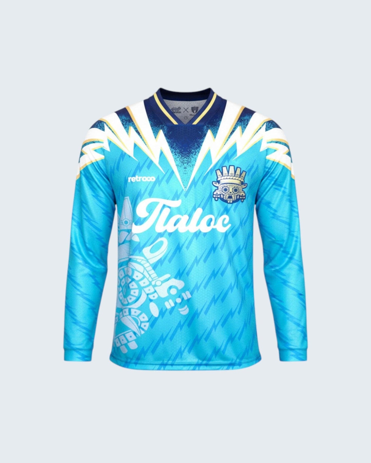 Retroooclothes Jersey Jersey Retro 90s Tláloc - Edición Nostalgia Azul | Viaje en el Tiempo