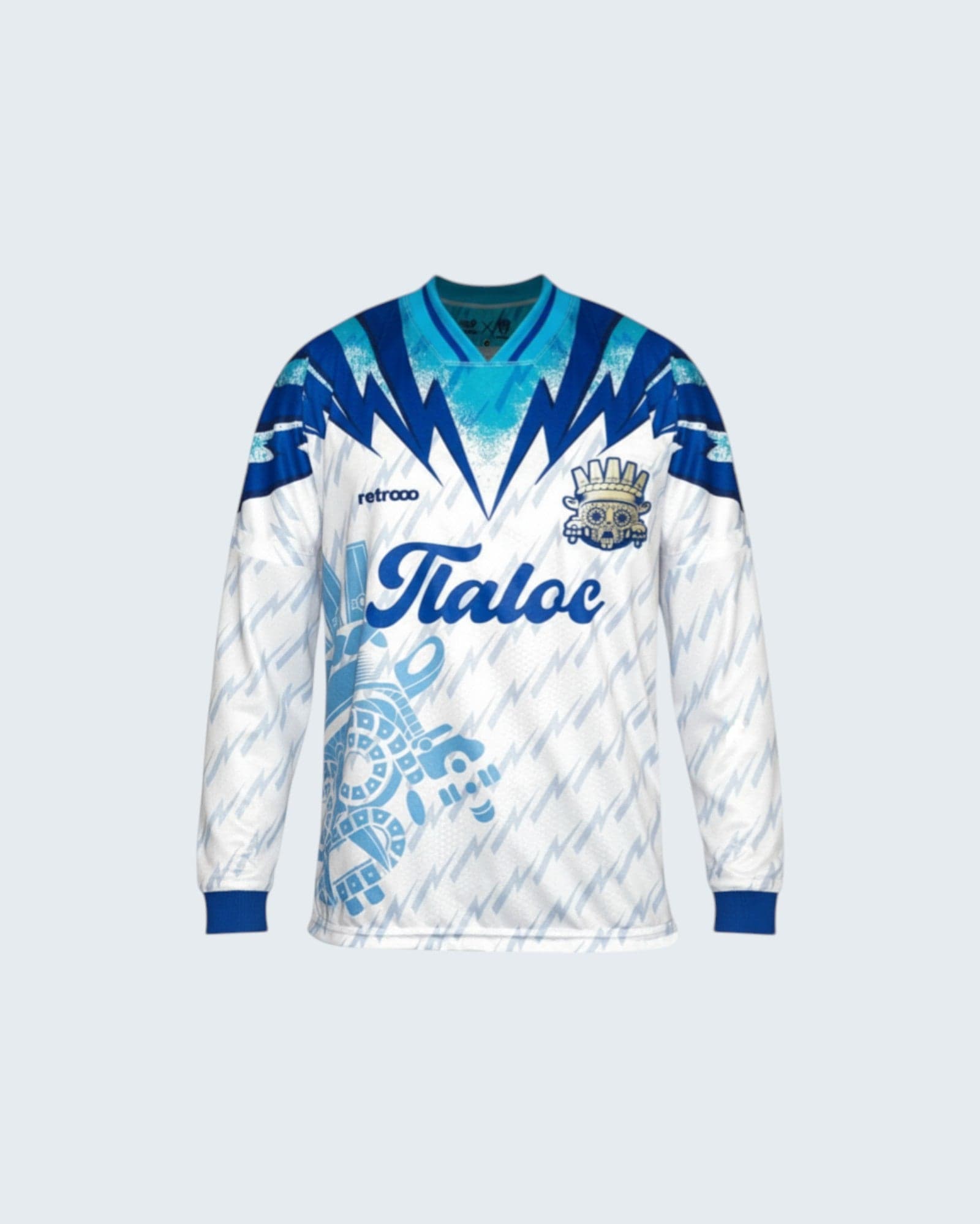 Retroooclothes Jersey Jersey Retro 90s Tláloc - Edición Nostalgia Azul | Viaje en el Tiempo