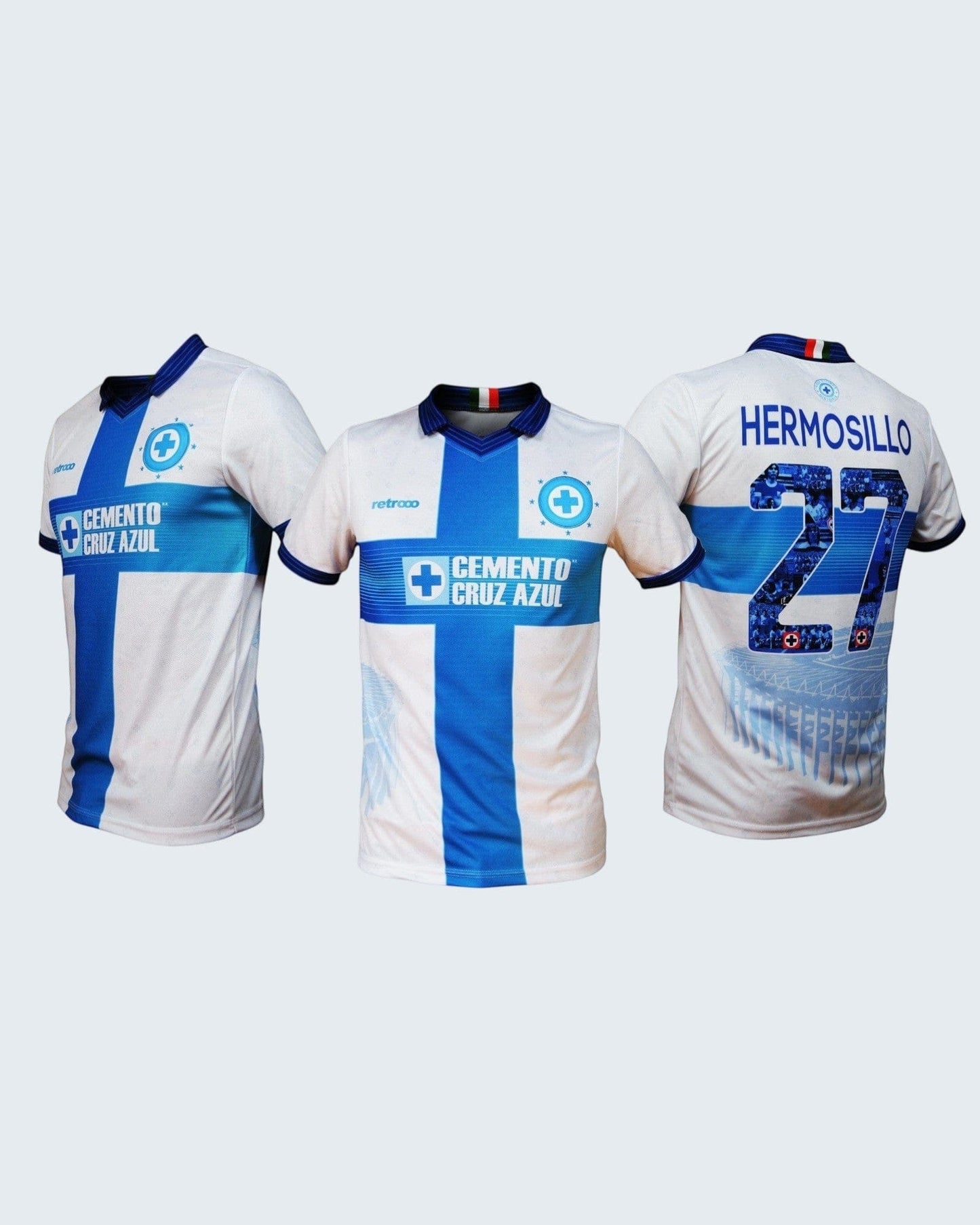 Retroooclothes Jersey Jersey Retrooo Herencia Celeste - Blanco