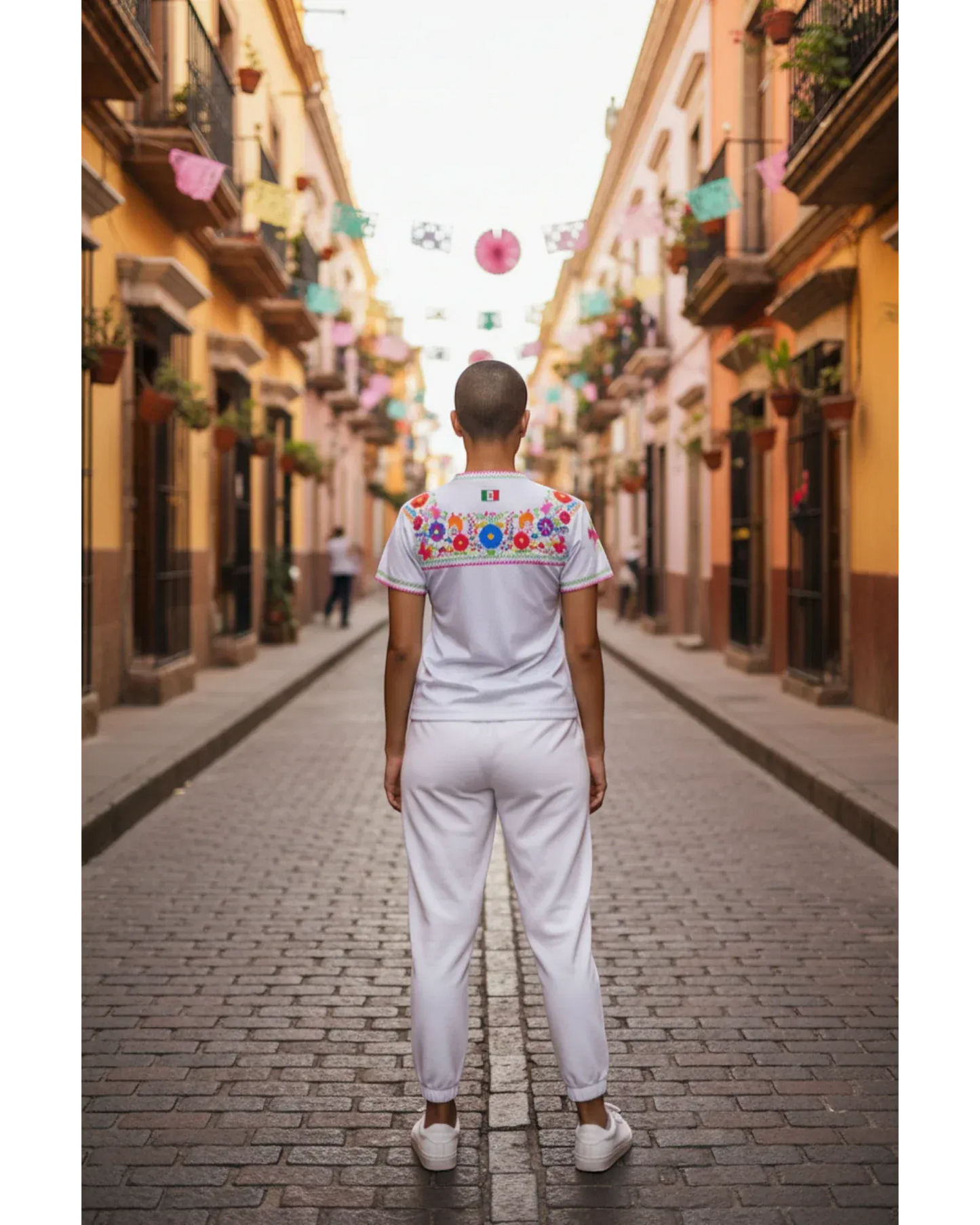Retroooclothes Jersey Jersey Retrooo México Adelitas Huipil Blanco