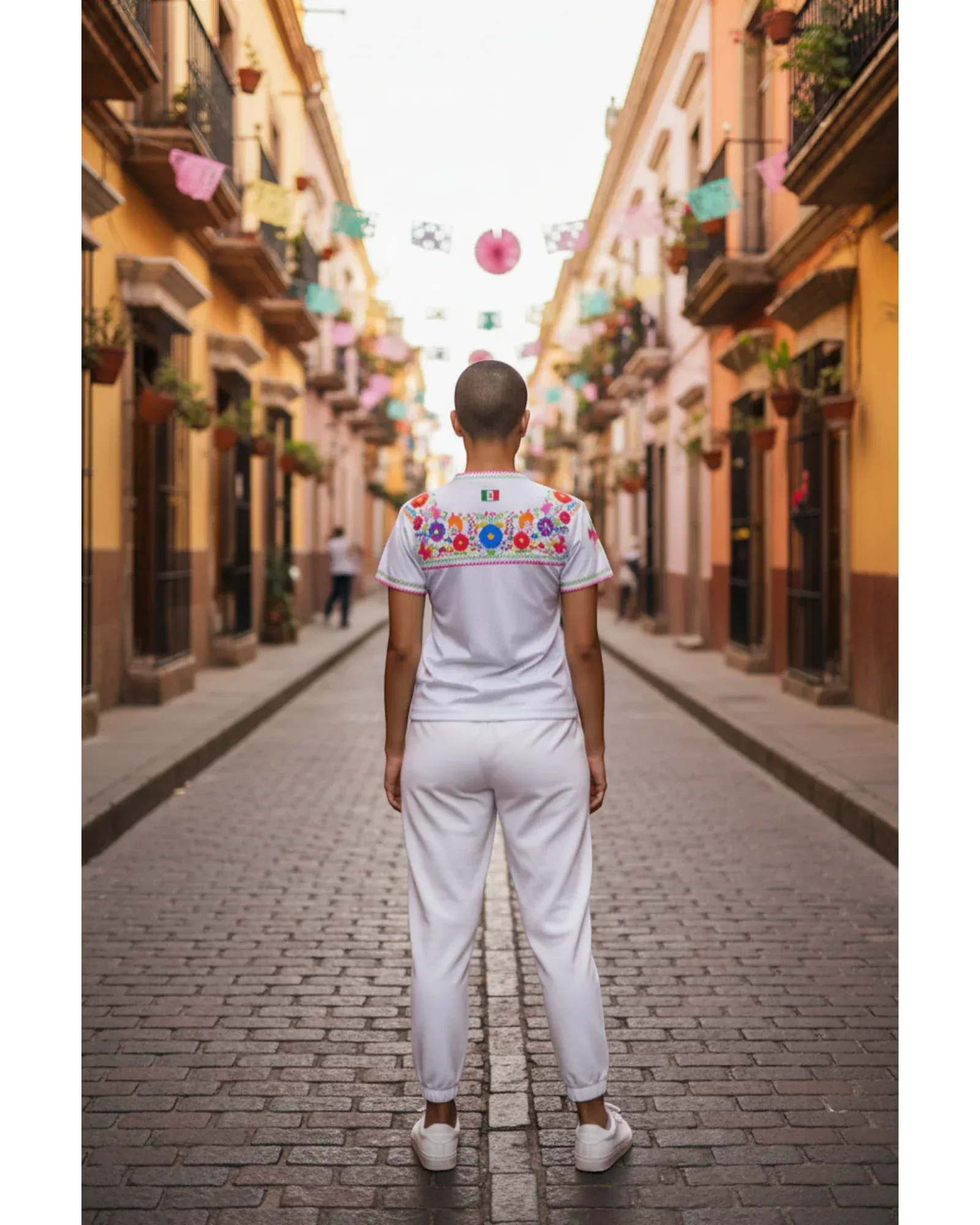 Retroooclothes Jersey Jersey Retrooo México Adelitas Huipil Blanco