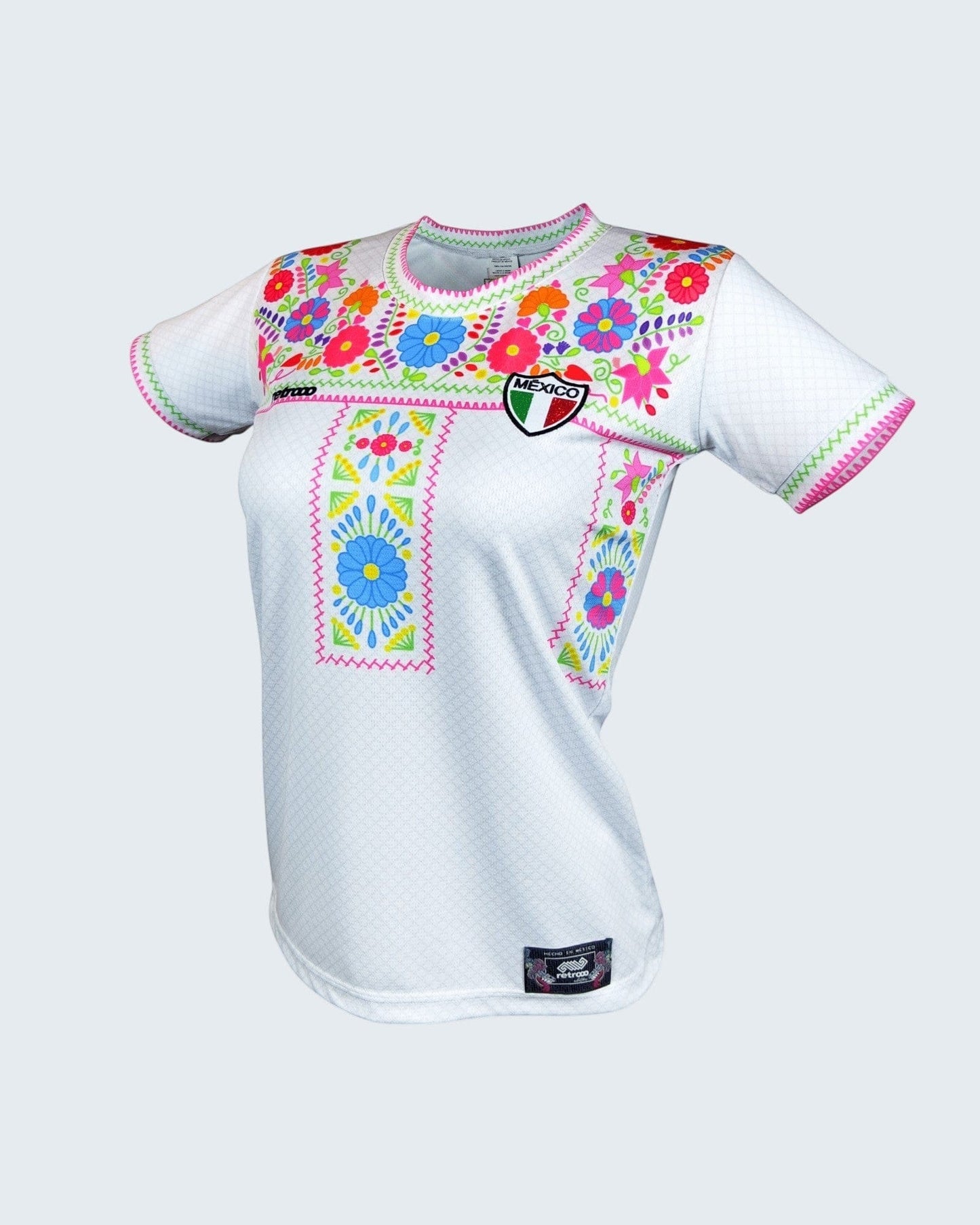 Retroooclothes Jersey Jersey Retrooo México Adelitas Huipil Blanco