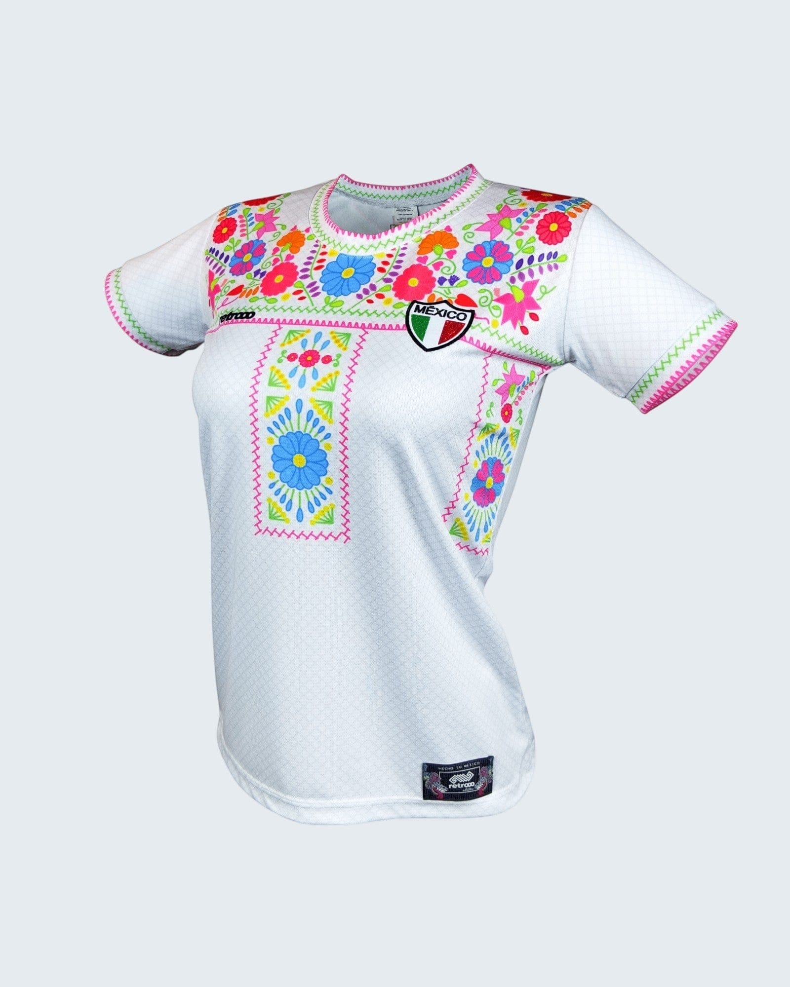Retroooclothes Jersey Jersey Retrooo México Adelitas Huipil Blanco