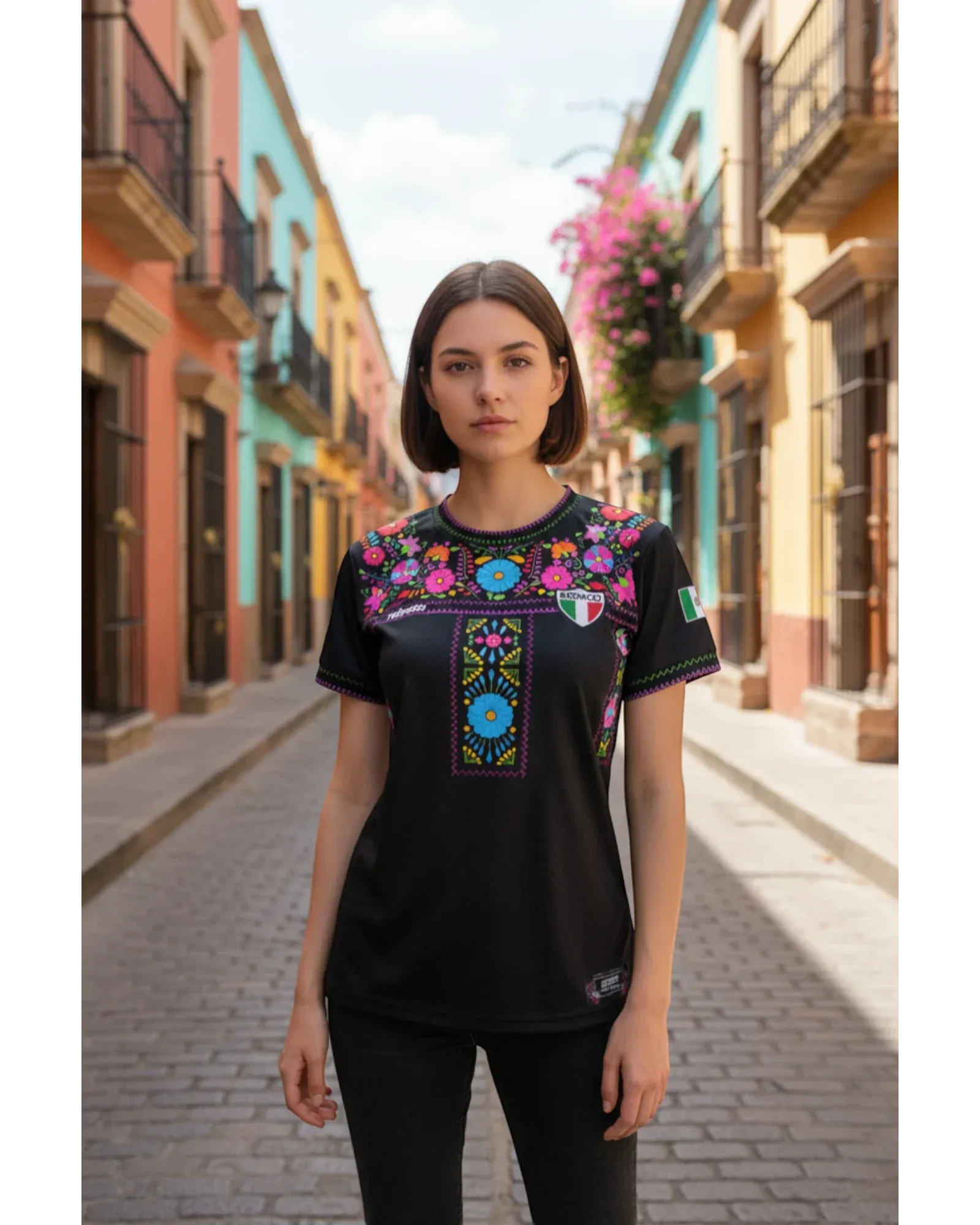 Retroooclothes Jersey Jersey Retrooo México Adelitas Negro