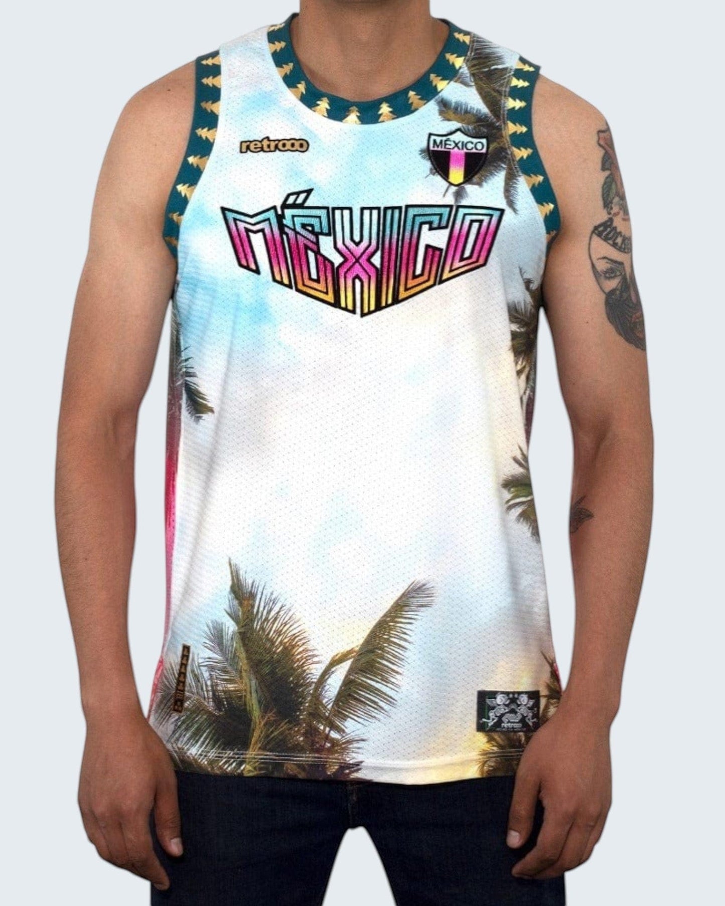Retroooclothes Jersey Jersey Retrooo México Amanecer Tulum Urbano Basketball