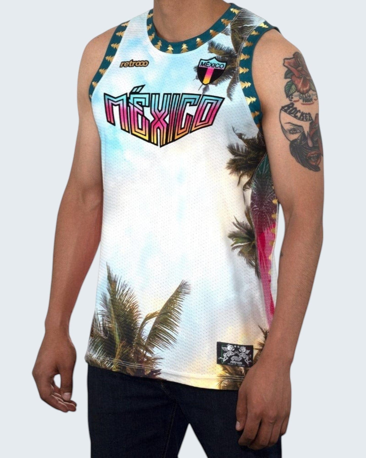Retroooclothes Jersey Jersey Retrooo México Amanecer Tulum Urbano Basketball