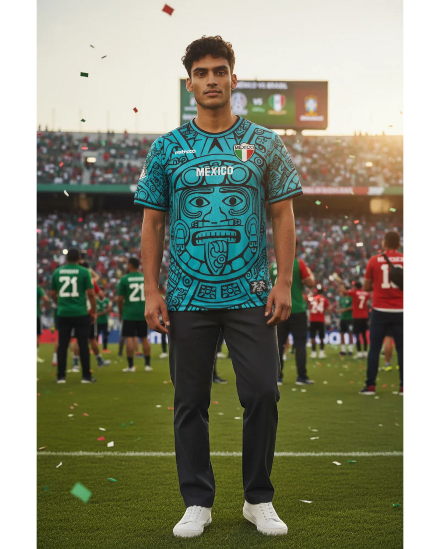 Retroooclothes Jersey Jersey Retrooo México Calendario Azteca