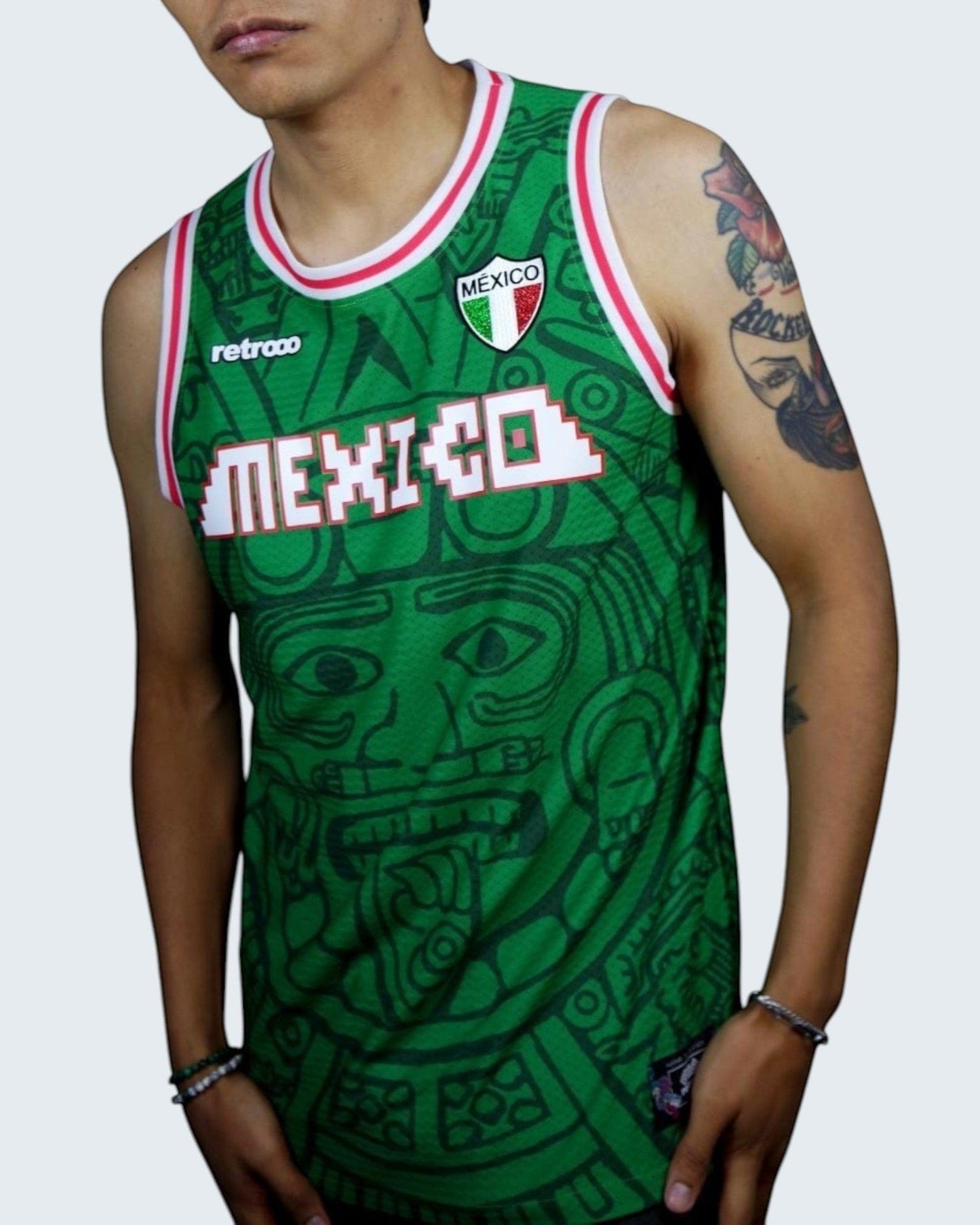 Retroooclothes Jersey Jersey Retrooo México Calendario Azteca Urbano Bkb
