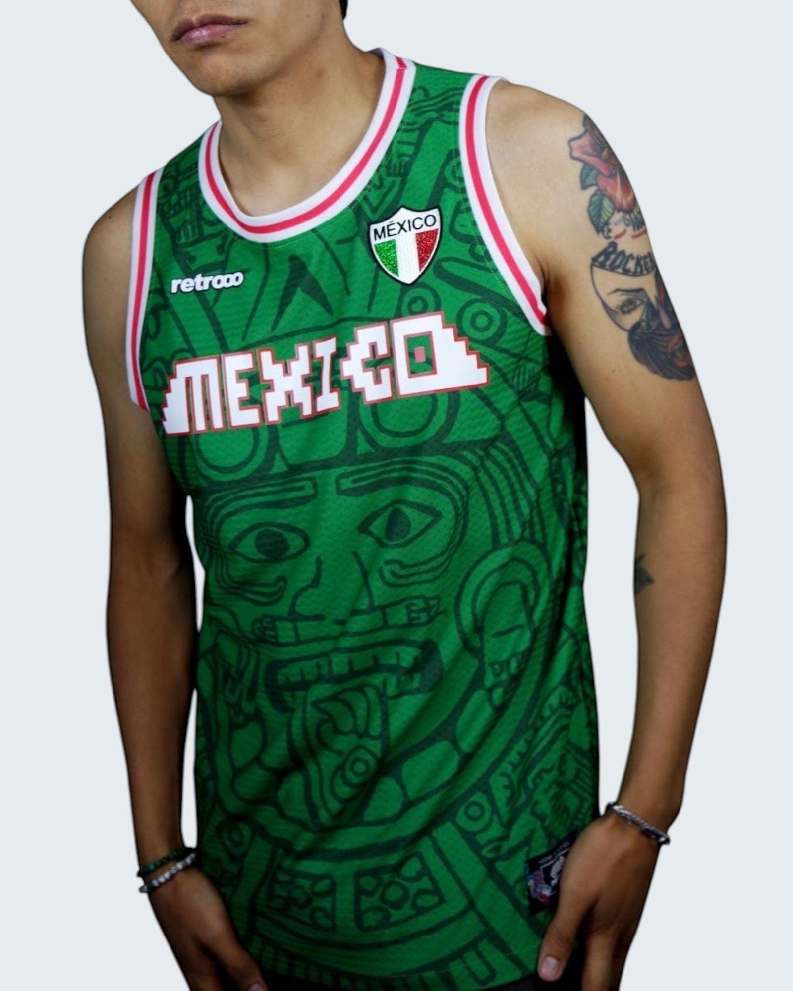 Retroooclothes Jersey Jersey Retrooo México Calendario Azteca Urbano Bkb