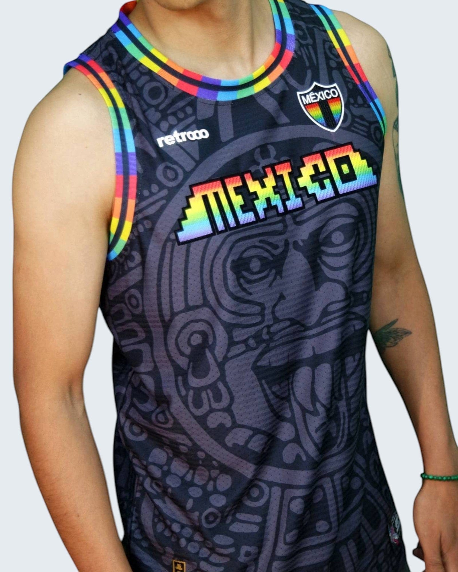 Retroooclothes Jersey Jersey Retrooo México Calendario Azteca Urbano PRIDE