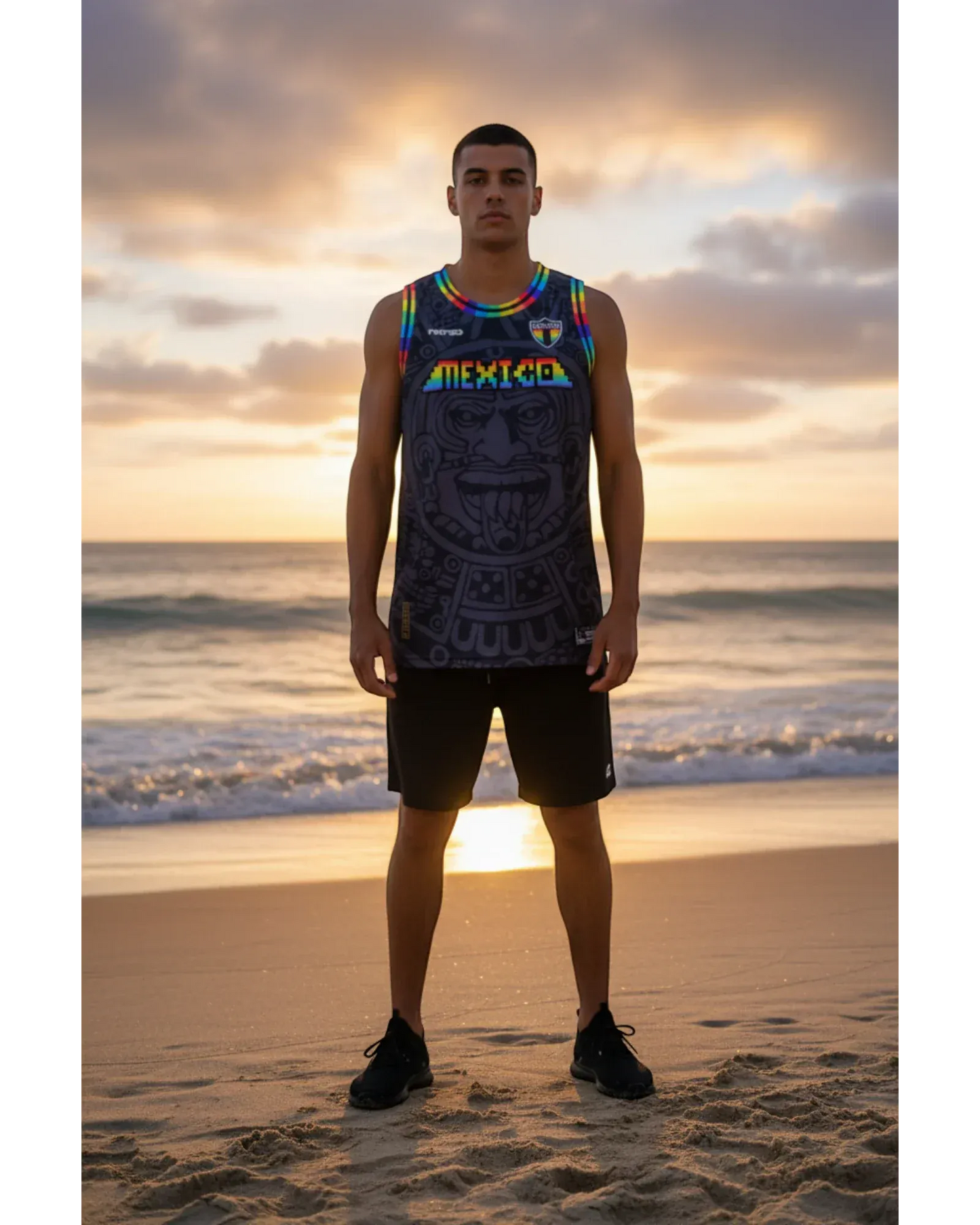 Retroooclothes Jersey Jersey Retrooo México Calendario Azteca Urbano PRIDE