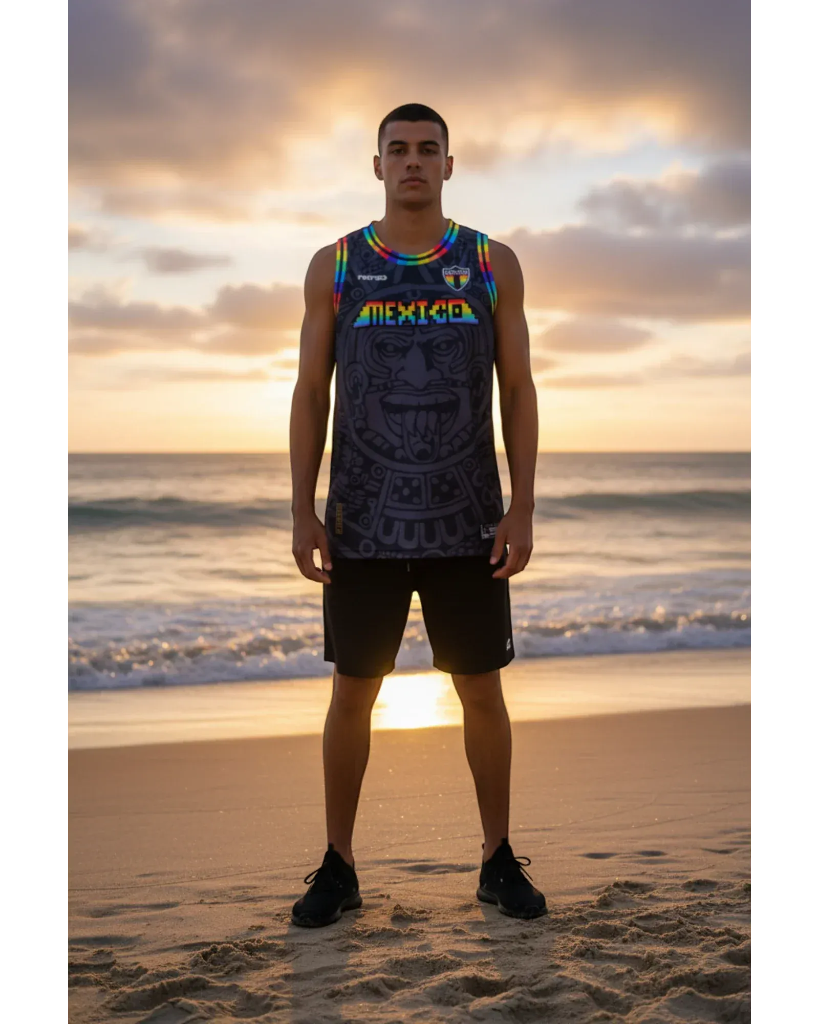 Retroooclothes Jersey Jersey Retrooo México Calendario Azteca Urbano PRIDE