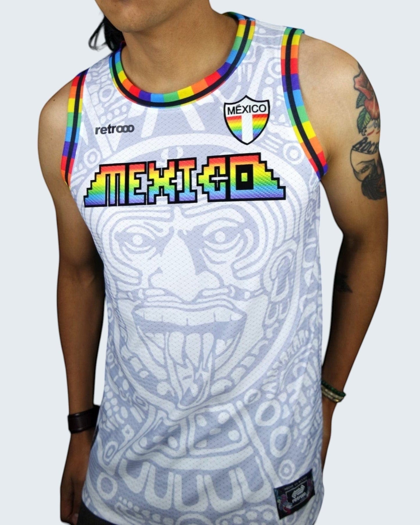 Retroooclothes Jersey Jersey Retrooo México Calendario Azteca Urbano PRIDE