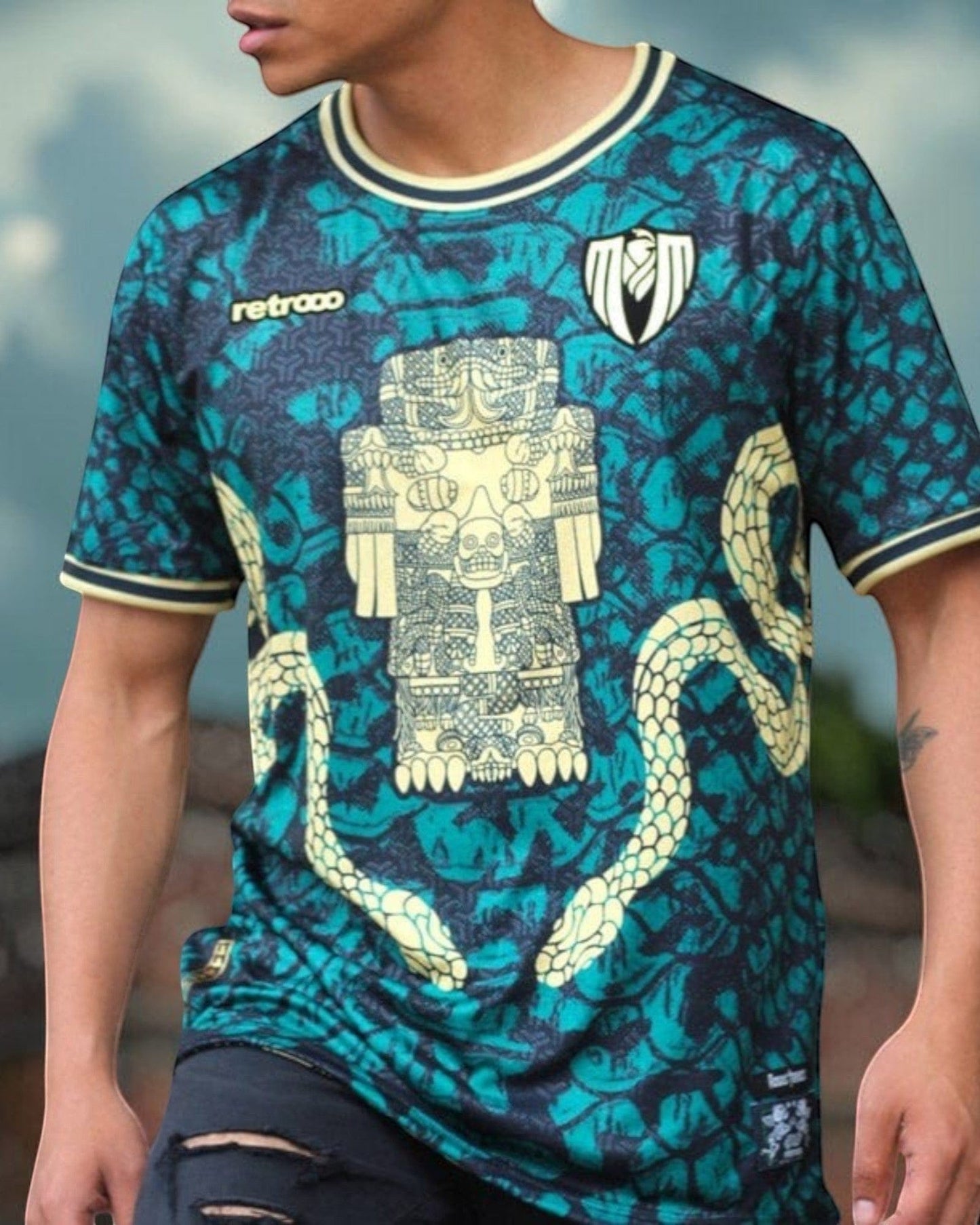 Retroooclothes Jersey Jersey Retrooo México Coatlicue - Madre Universal Mexica | Edición Limitada