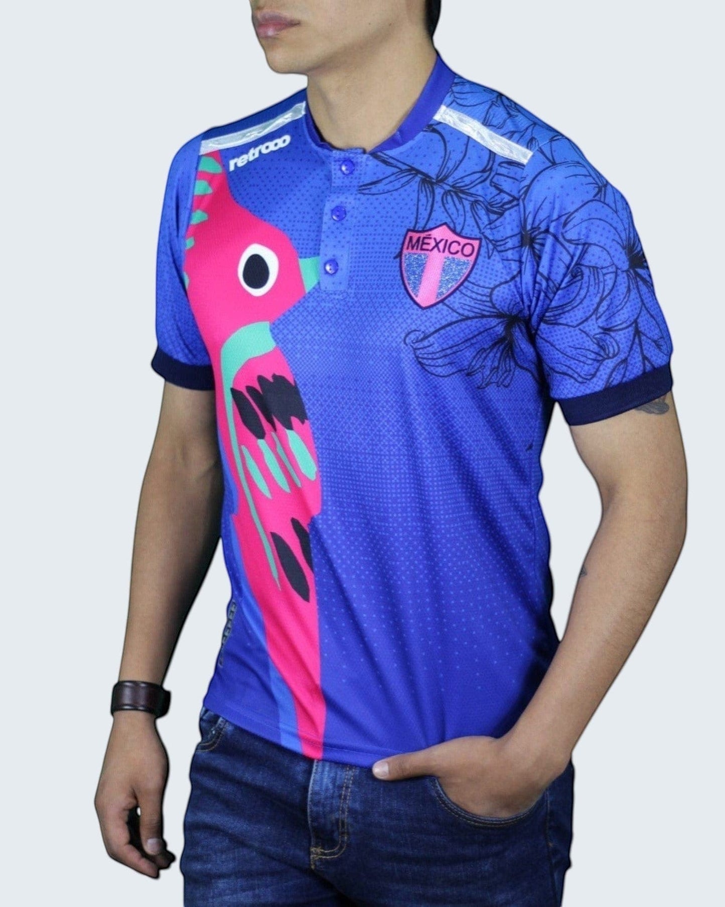 Retroooclothes Jersey Jersey Retrooo México Colibrí Art