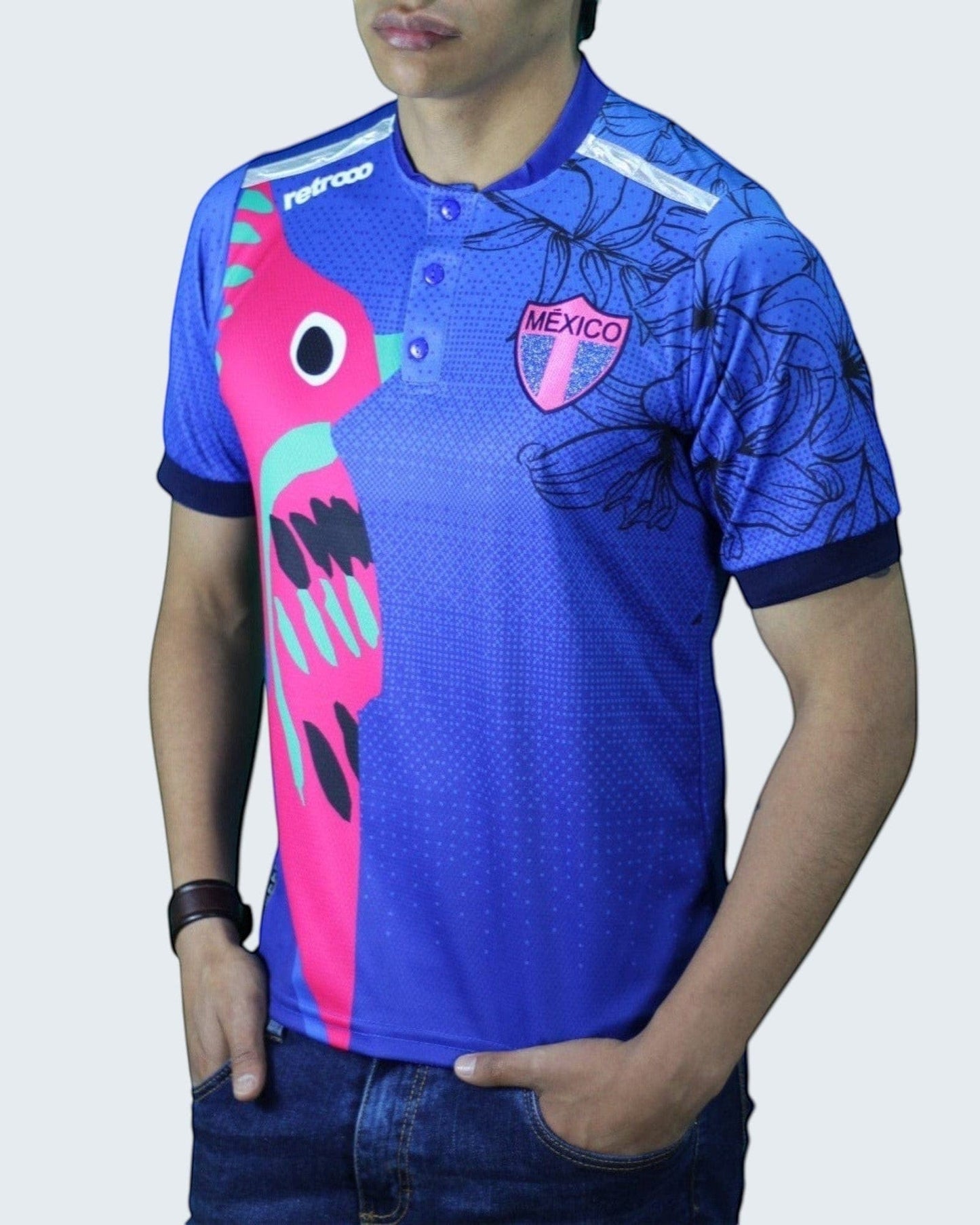 Retroooclothes Jersey Jersey Retrooo México Colibrí Art