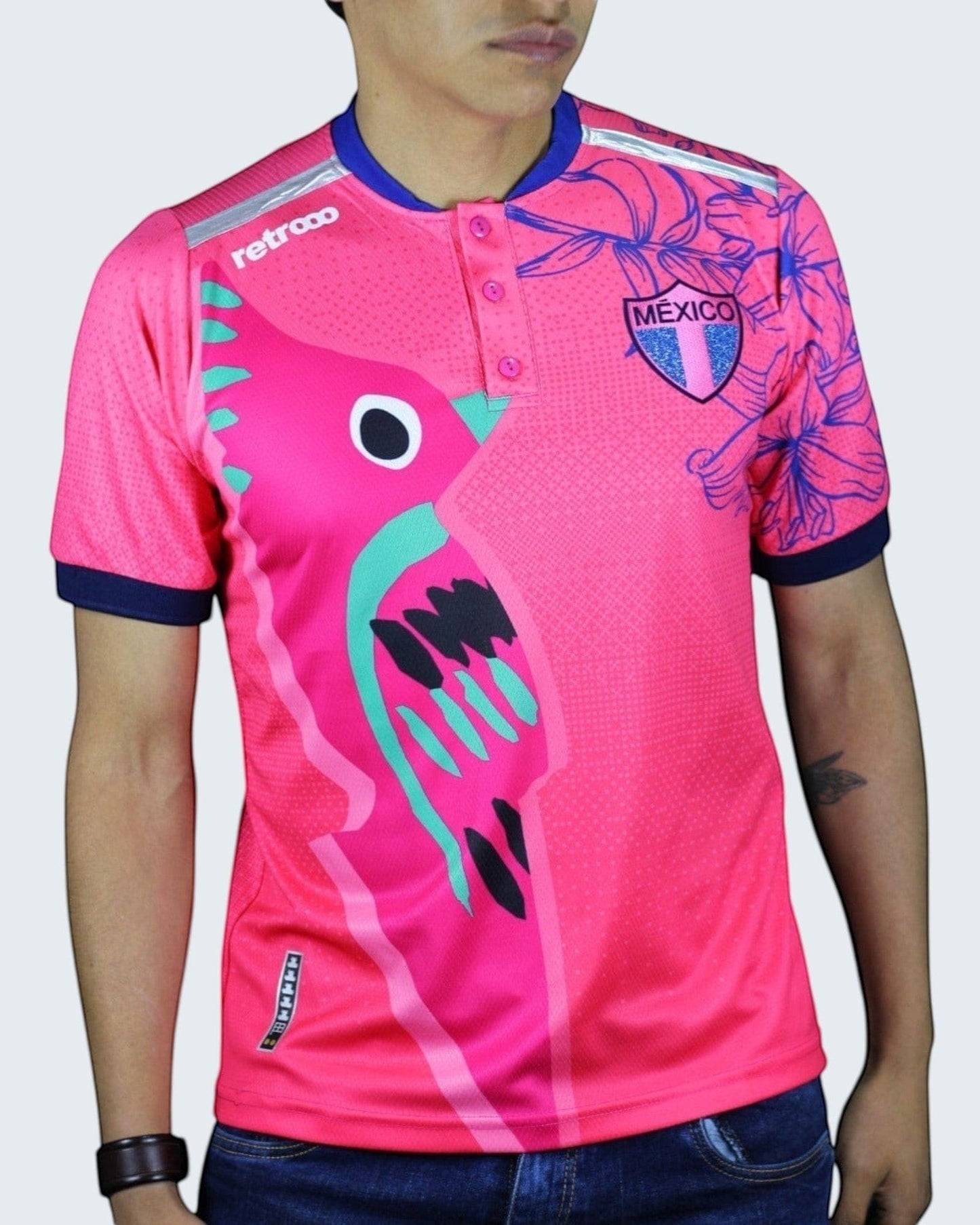 Retroooclothes Jersey Jersey Retrooo México Colibrí Art