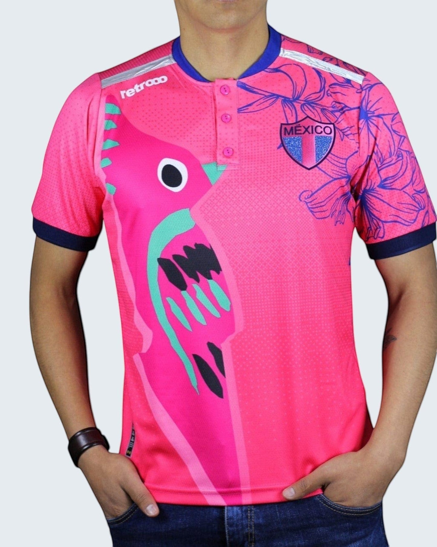 Retroooclothes Jersey Jersey Retrooo México Colibrí Art