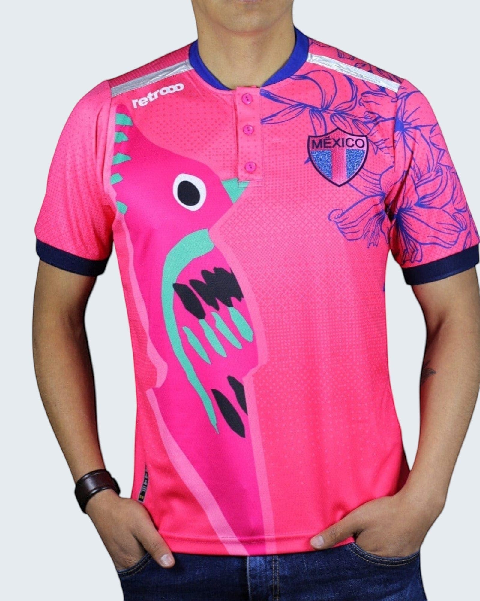 Retroooclothes Jersey Jersey Retrooo México Colibrí Art