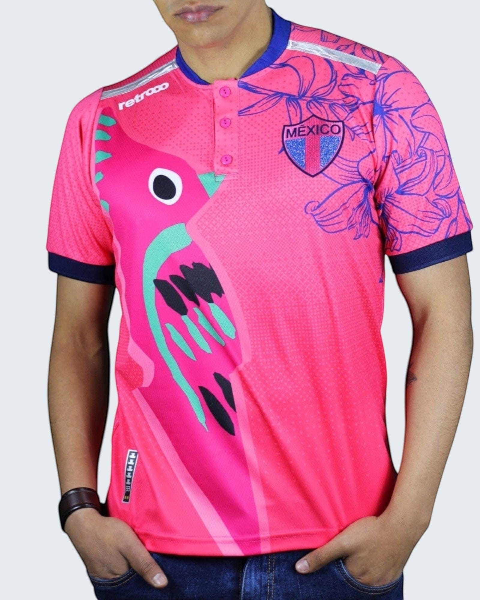 Retroooclothes Jersey Jersey Retrooo México Colibrí Art