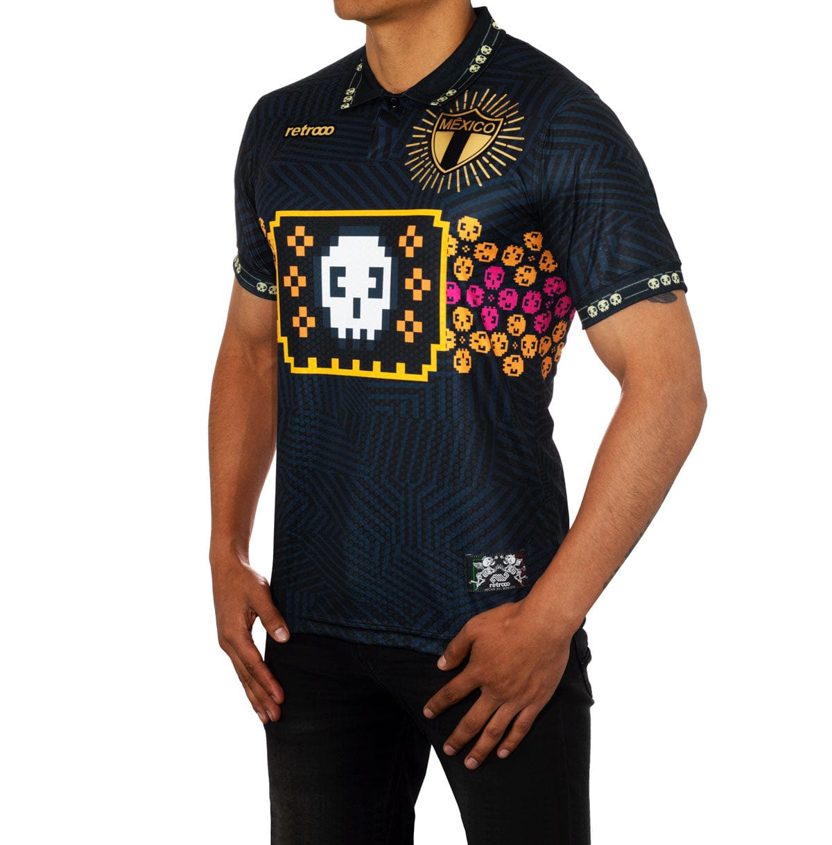 Retroooclothes Jersey Jersey Retrooo México Día de Muertos Maquinitas