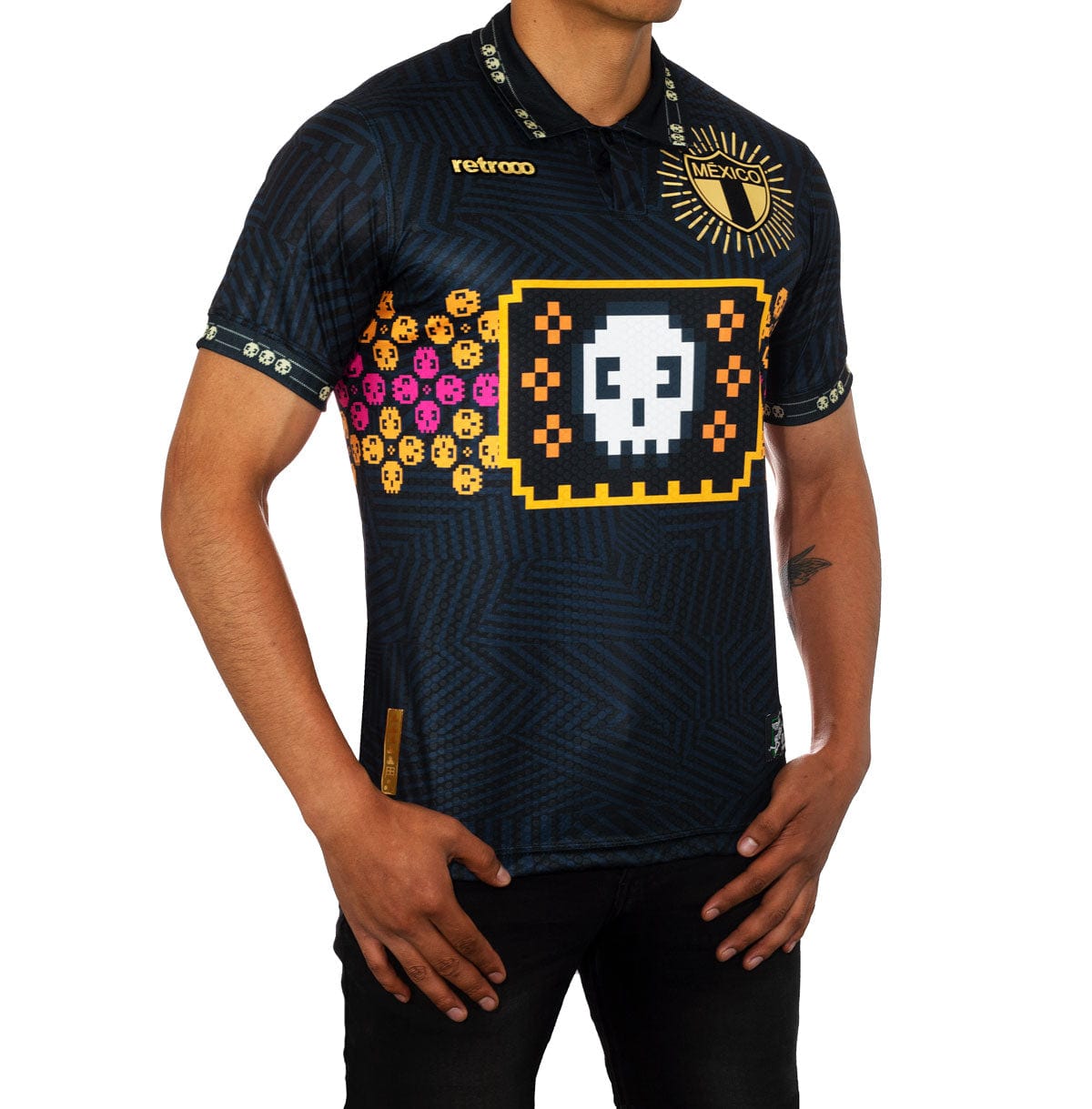 Retroooclothes Jersey Jersey Retrooo México Día de Muertos Maquinitas