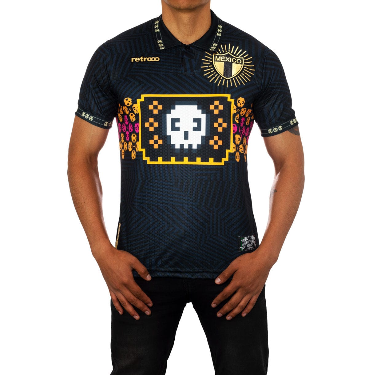 Retroooclothes Jersey Jersey Retrooo México Día de Muertos Maquinitas