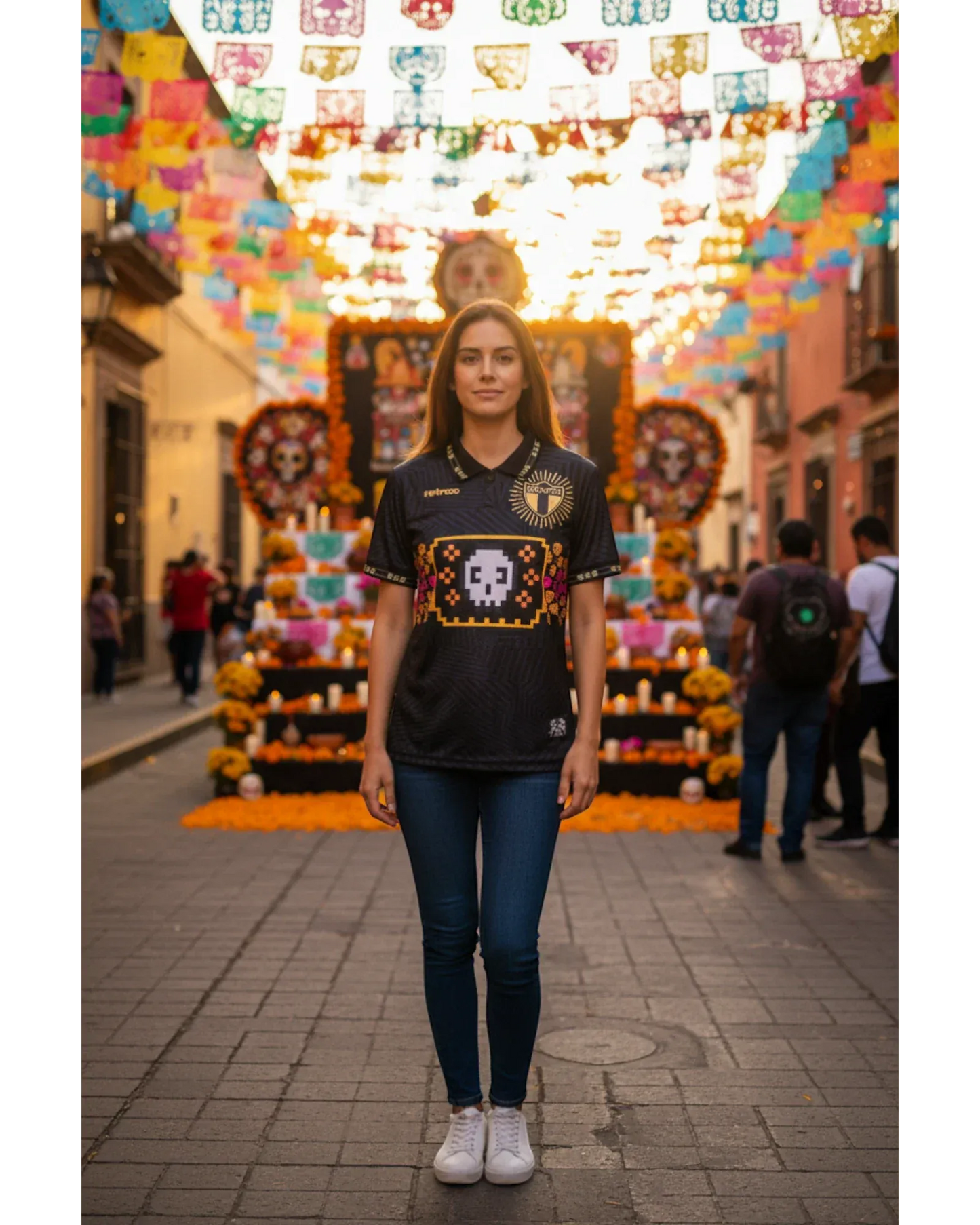 Retroooclothes Jersey Jersey Retrooo México Día de Muertos Maquinitas