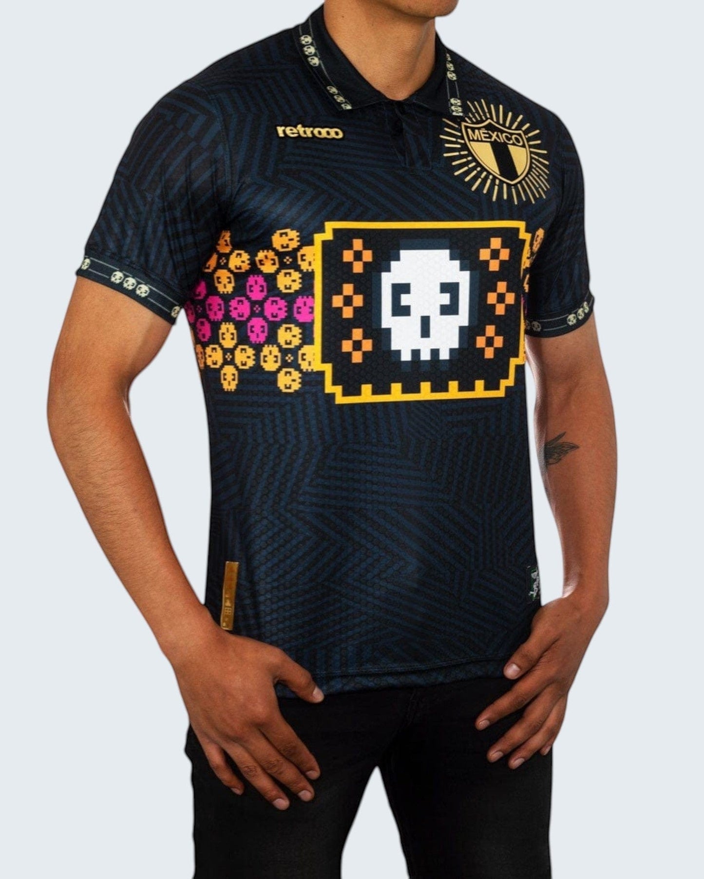 Retroooclothes Jersey Jersey Retrooo México Día de Muertos Maquinitas