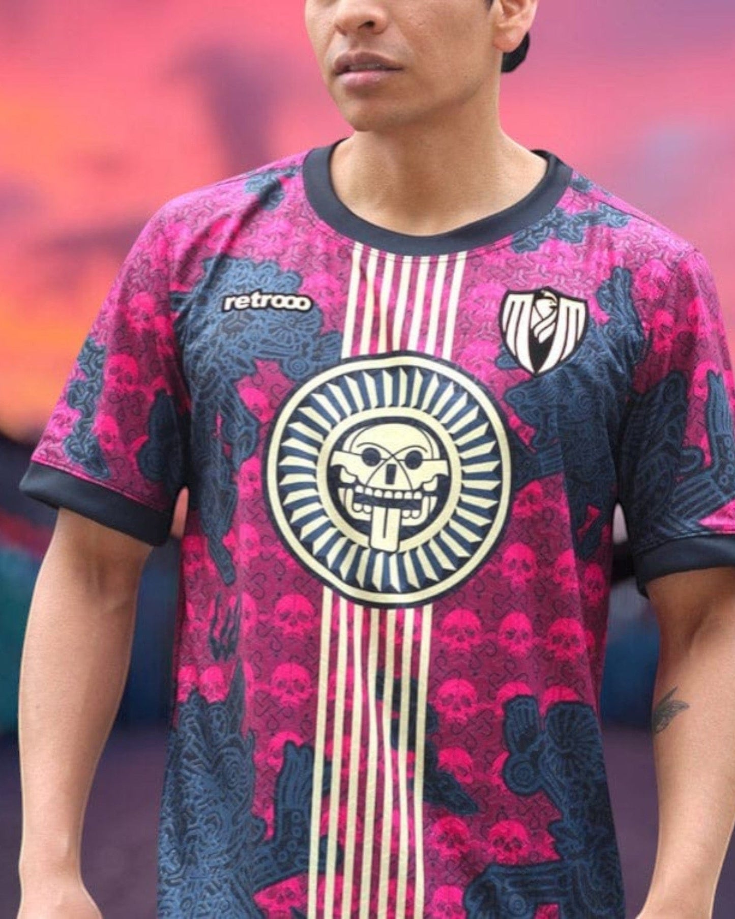 Retroooclothes Jersey Jersey Retrooo México - Edición Tzompantli | Cultura Prehispánica Auténtica